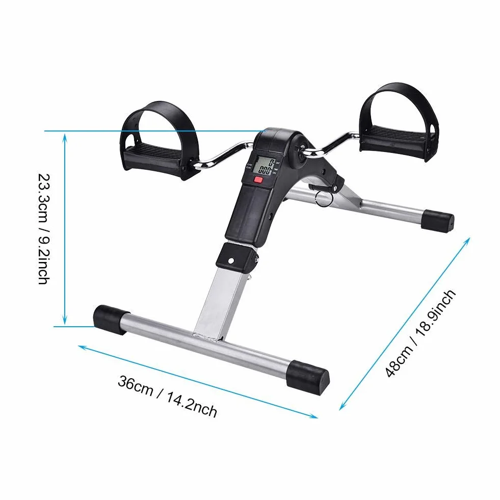 Rower treningowy składany Mini Bike z monitorem LCD na ręce i nogi