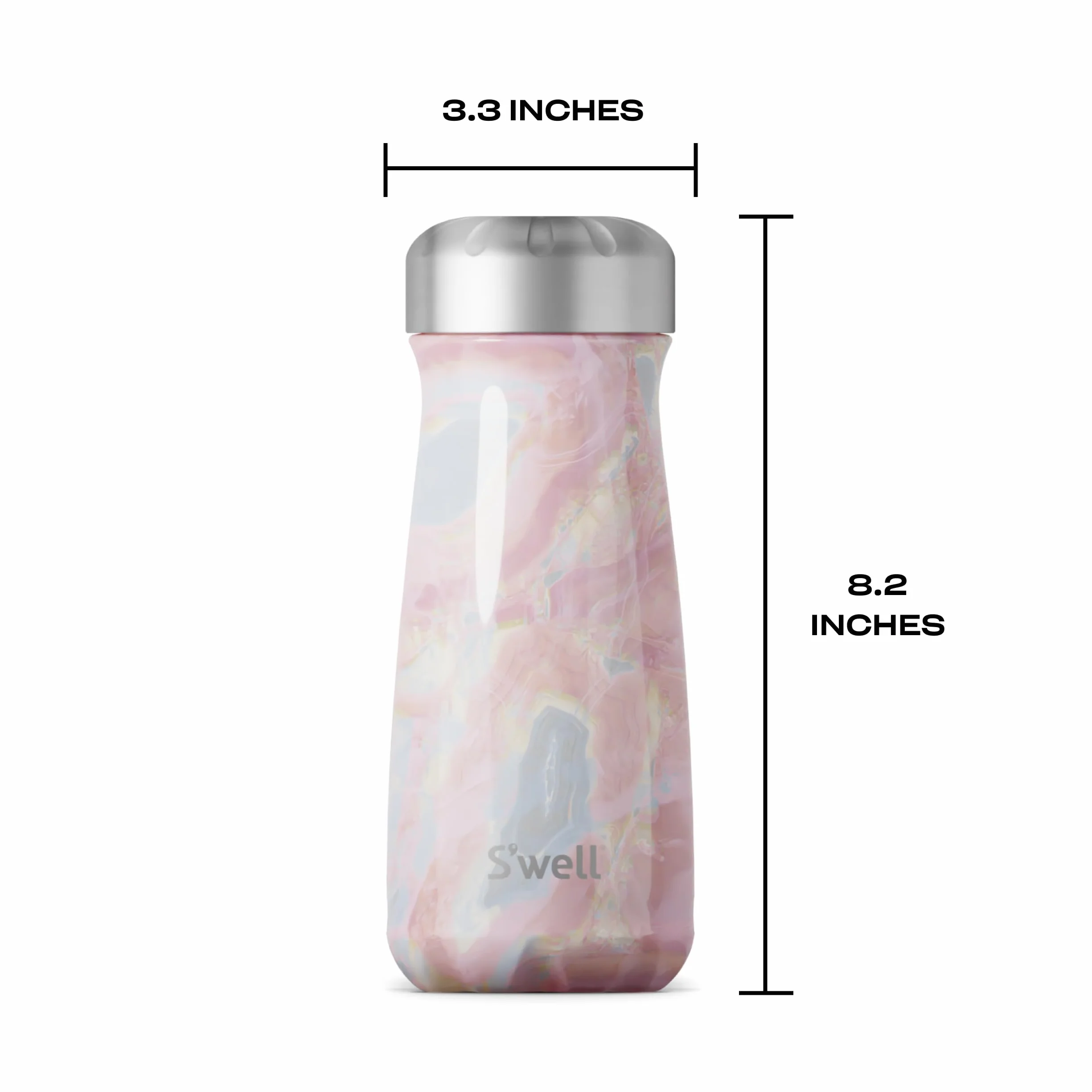 S'well 10316-B18-14265 geode Rose Traveler, stal nierdzewna