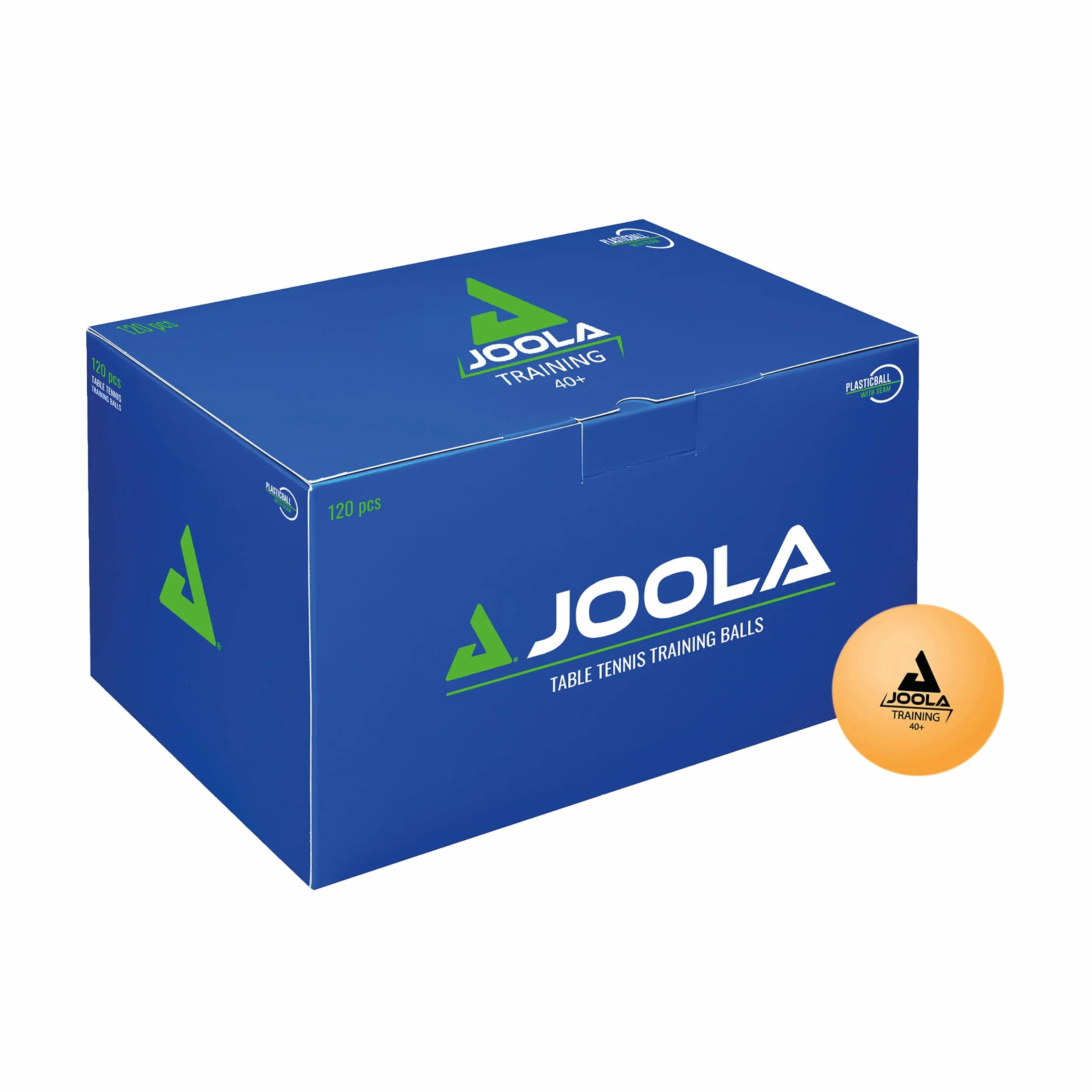 JOOLA 44280 Unisex – trening dla dorosłych 40+ piłek do tenisa stołowego, 120 szt., pomarańczowe, rozmiar uniwersalny