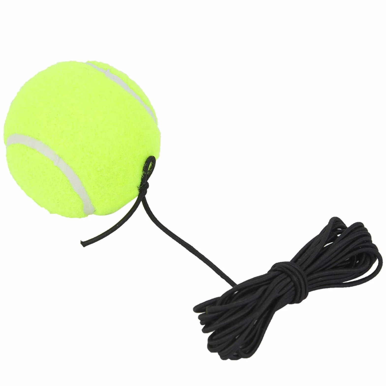 Tennisboll Snöre--Tennisball Mit Angebrachter Schnur, Tennisball Tennis Anfänger Trainingsball Mit 4M Elastischer Gummisaite Für Einzelübungen