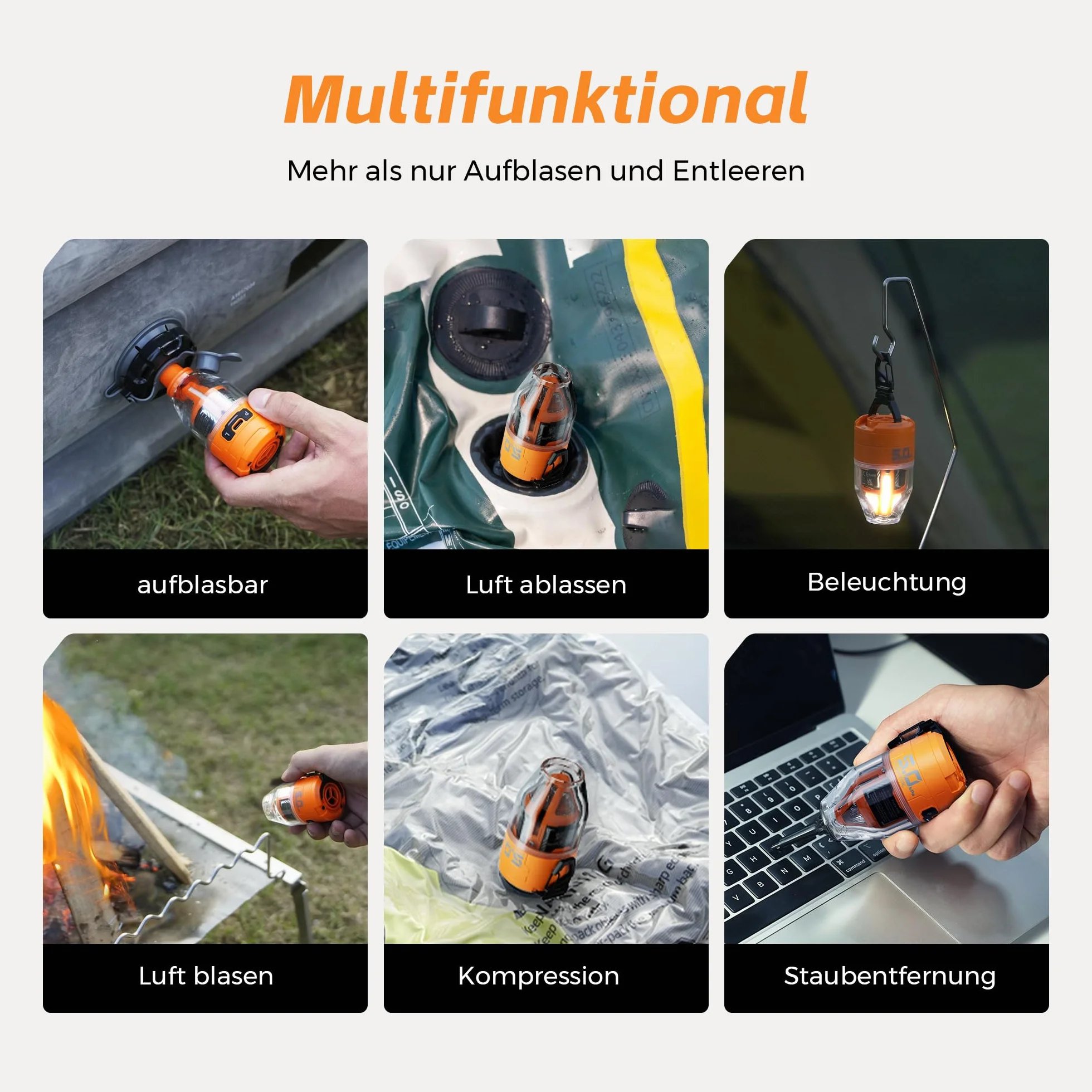 FLEXTAILGEAR Max Pump 3 przenośna pompka powietrza 5,0 kPa USB ładowanie