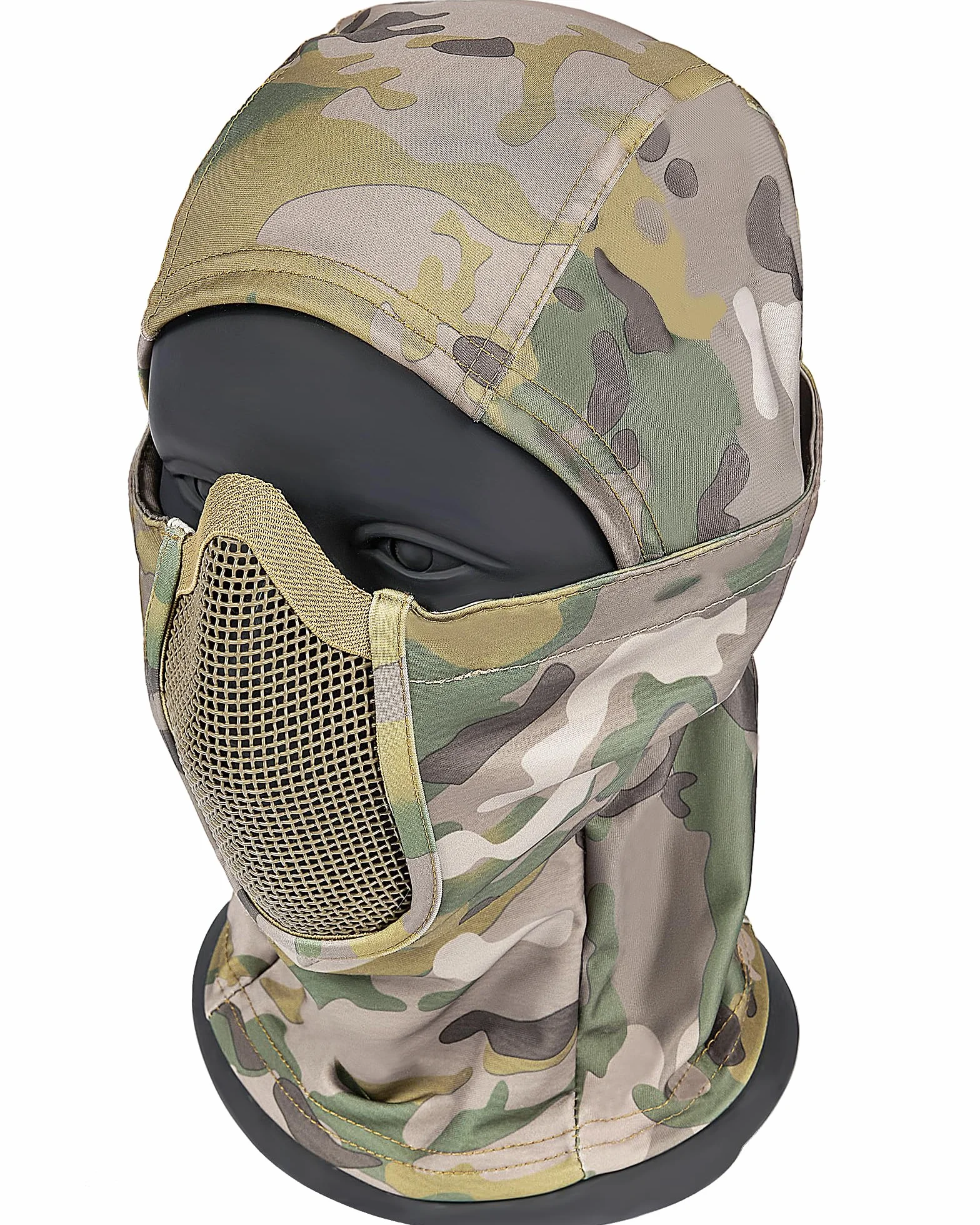 OneTigris Balaclava maska siatkowa, ochrona twarzy, taktyczna kominiarka w stylu ninja, maska pełnotwarzowa do Airsoft