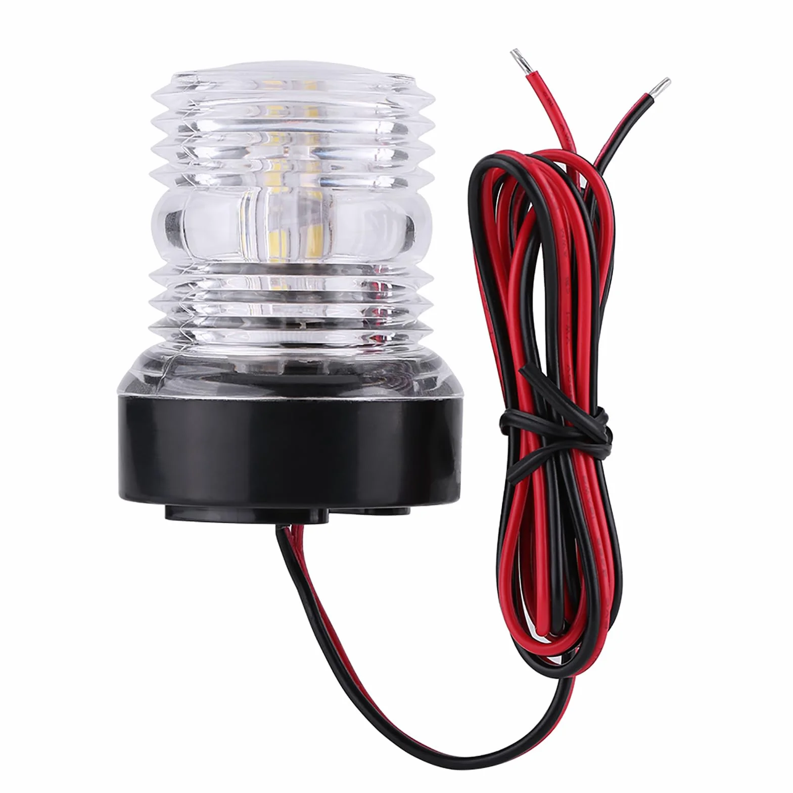 12 V LED światło nawigacyjne kotwica biała 360° lampa do łodzi nawigacja morskie światło stroboskopowe LED dookoła białe światło
