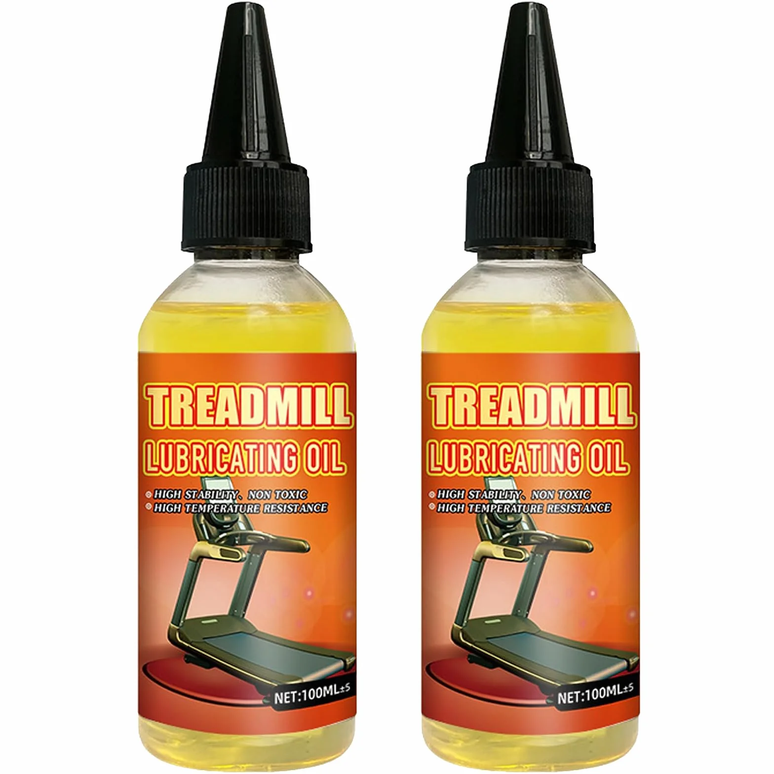 2 maty do biegania lubrykanty 100 ml, premium lubrykant do biegania, sportowe smary o wysokiej temperaturze, redukujące hałas i tarcie, kompatybilne z większością urządzeń