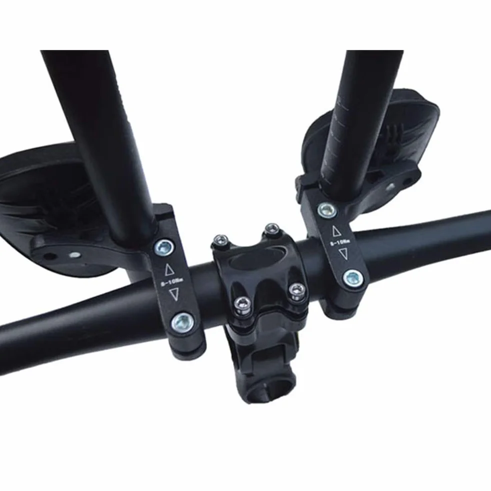 Kierownica Aerobars, Podpórka Rowerowa Triathlon ze Stopu Aluminium Poduszki z Gąbki Regulowane ramię z Podkładkami Pasuje do Kalibru 31,8 26 25,4 (Black)