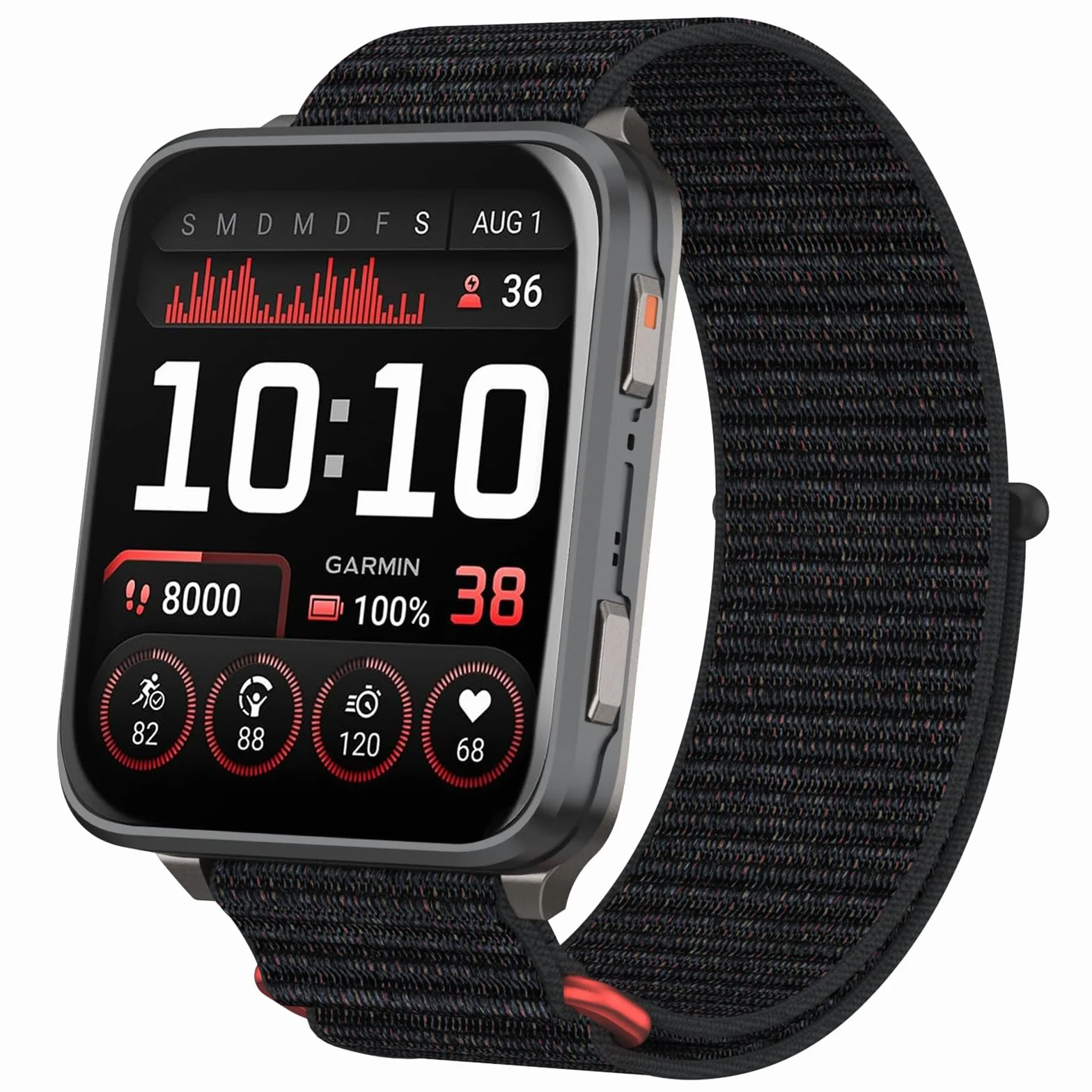 Nylonowy pasek 24 mm kompatybilny z bransoletką Garmin Venu X1 Sport dla mężczyzn i kobiet