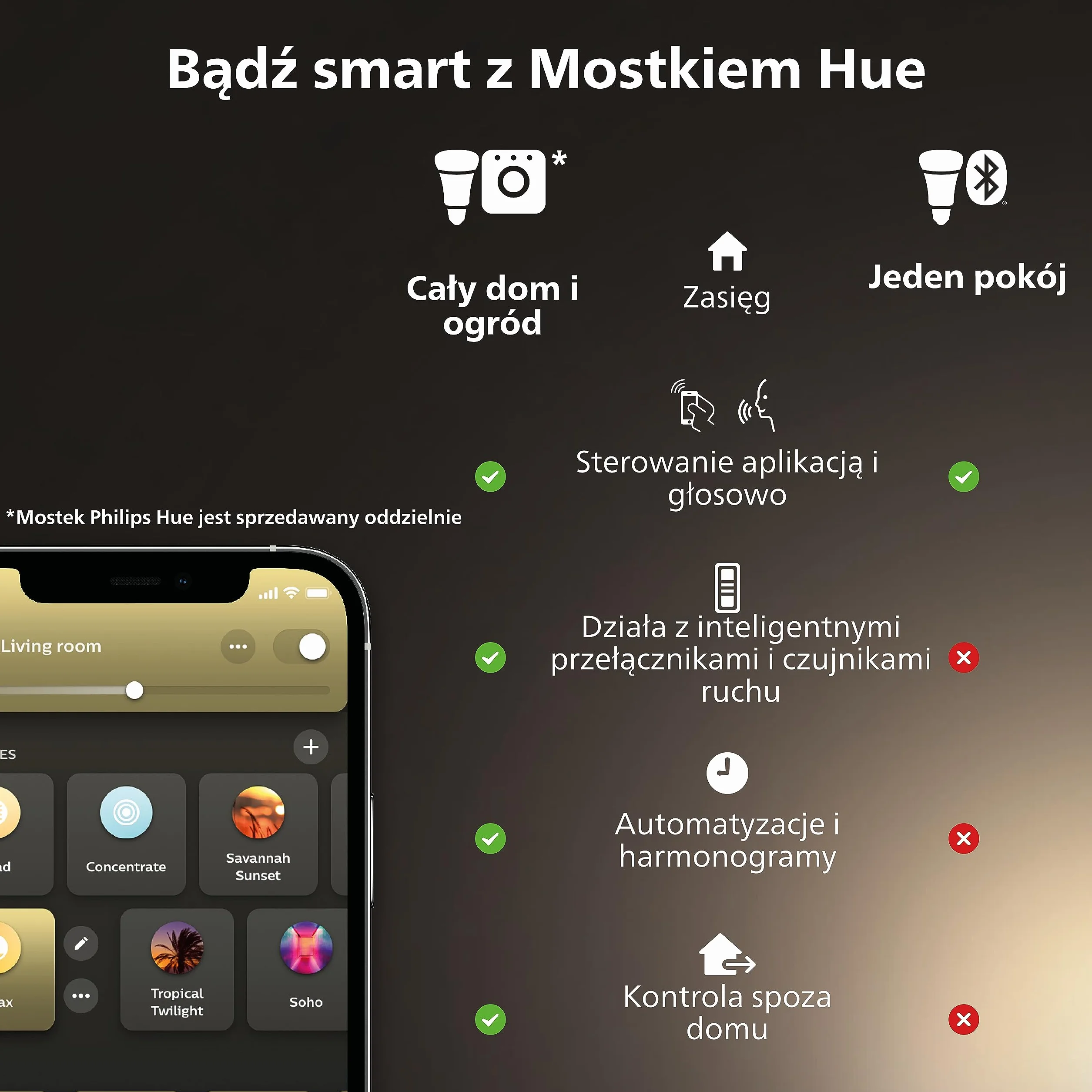Philips Hue Play White and Colour Ambiance Smart Light Bar Podłużna Lampa Zestaw 2 szt. Czarny