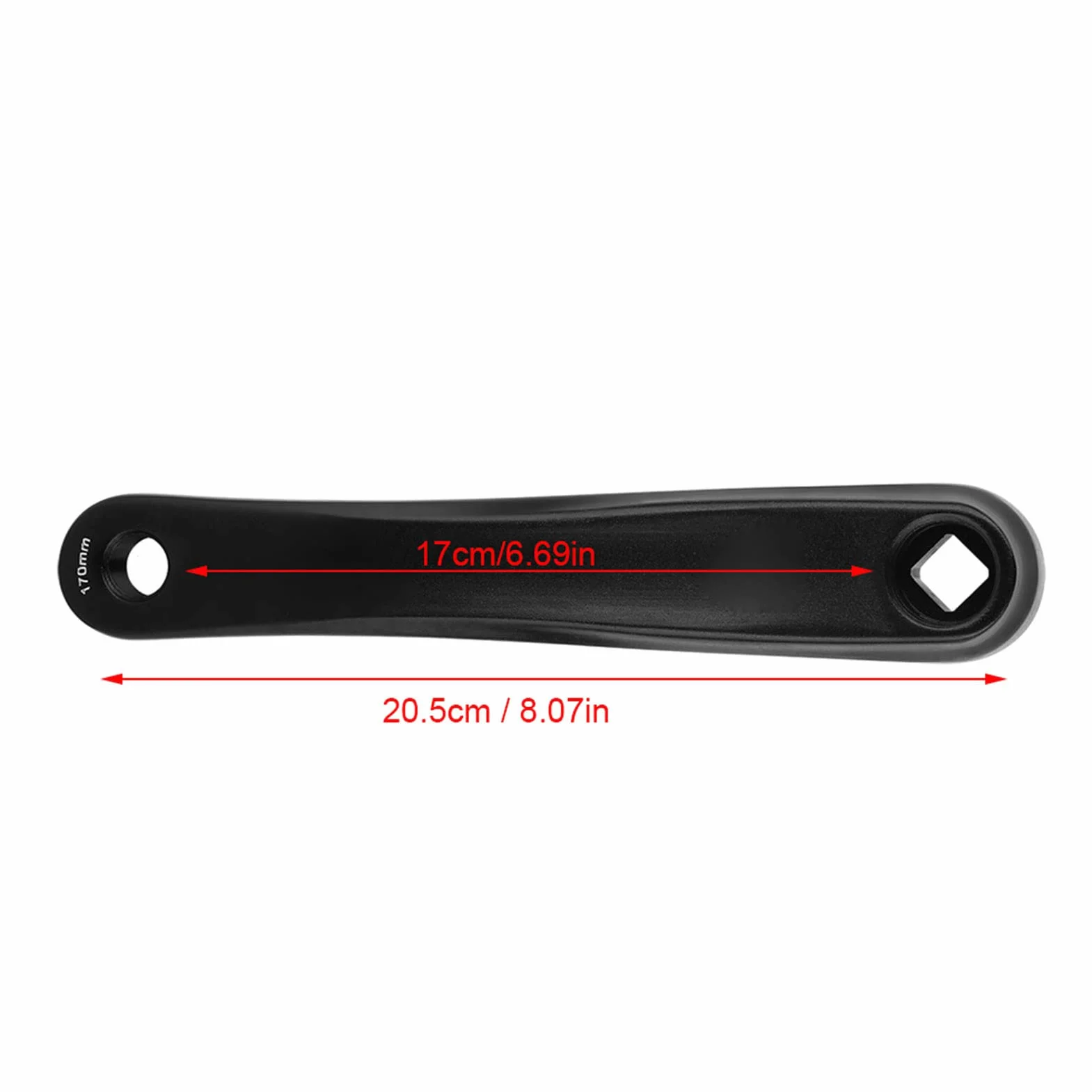 Rower 170 mm, ogniwa ze stopu aluminium, akcesoria zapasowe pojedynczego łańcucha, korba, uniwersalna korba zapasowa, pojedyncza korba