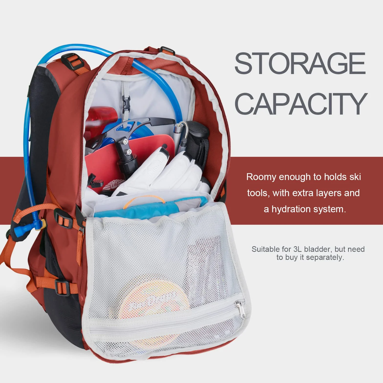 Unigear Plecak narciarski snowboardowy, outdoorowy, 22 l
