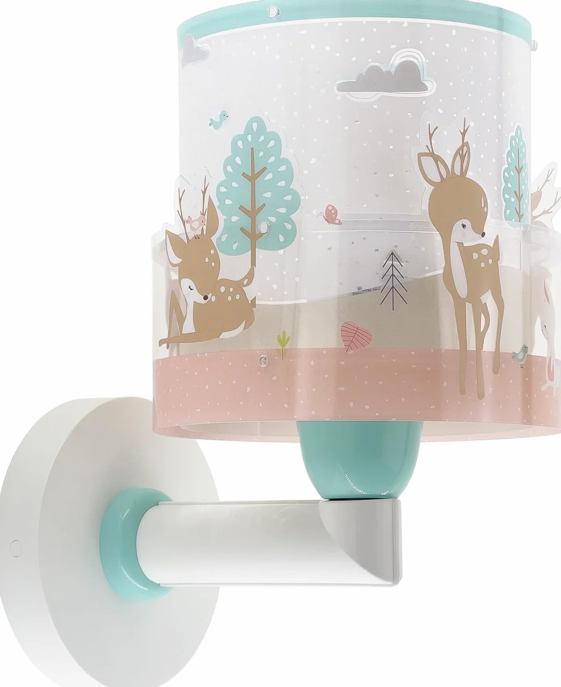 Dalber Kinkiet dziecięcy lampa ścienna chmury Loving Deer Sarna Różowa E27