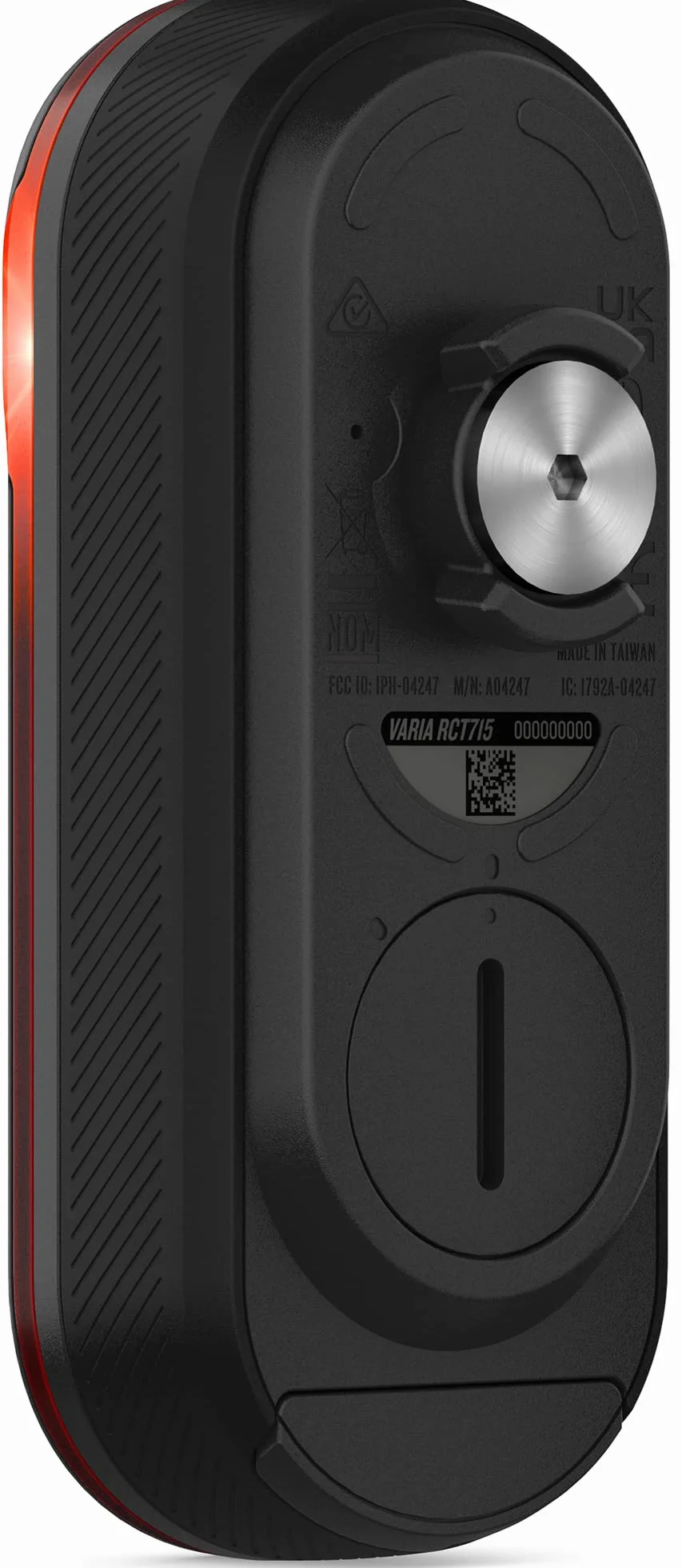 Garmin 010-02476-00 Varia RCT715 Radar wsteczny z kamerą i światłem tylnym UK-Francja, Czarny