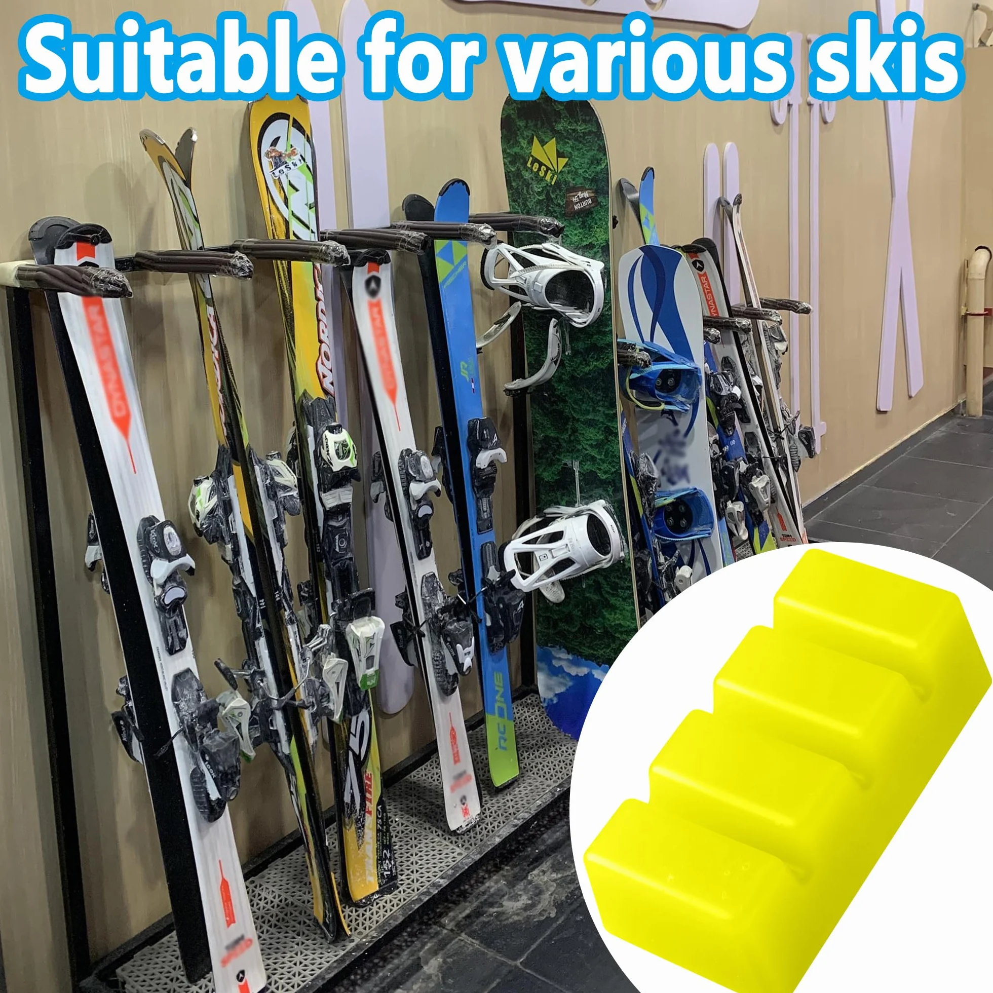 GIONAR Wosk narciarski do snowboardu, 650 g, uniwersalny wosk do jazdy na nartach, snowboardzie, nartach biegowych, do ochrony akcesoriów narciarskich i snowboardowych