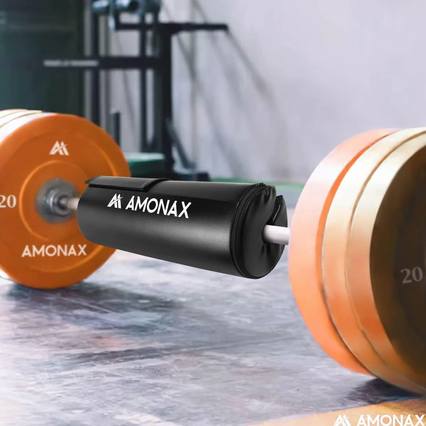 AMONAX Podkładka pod sztangę biodrową z piankową wyściółką, akcesoria fitness