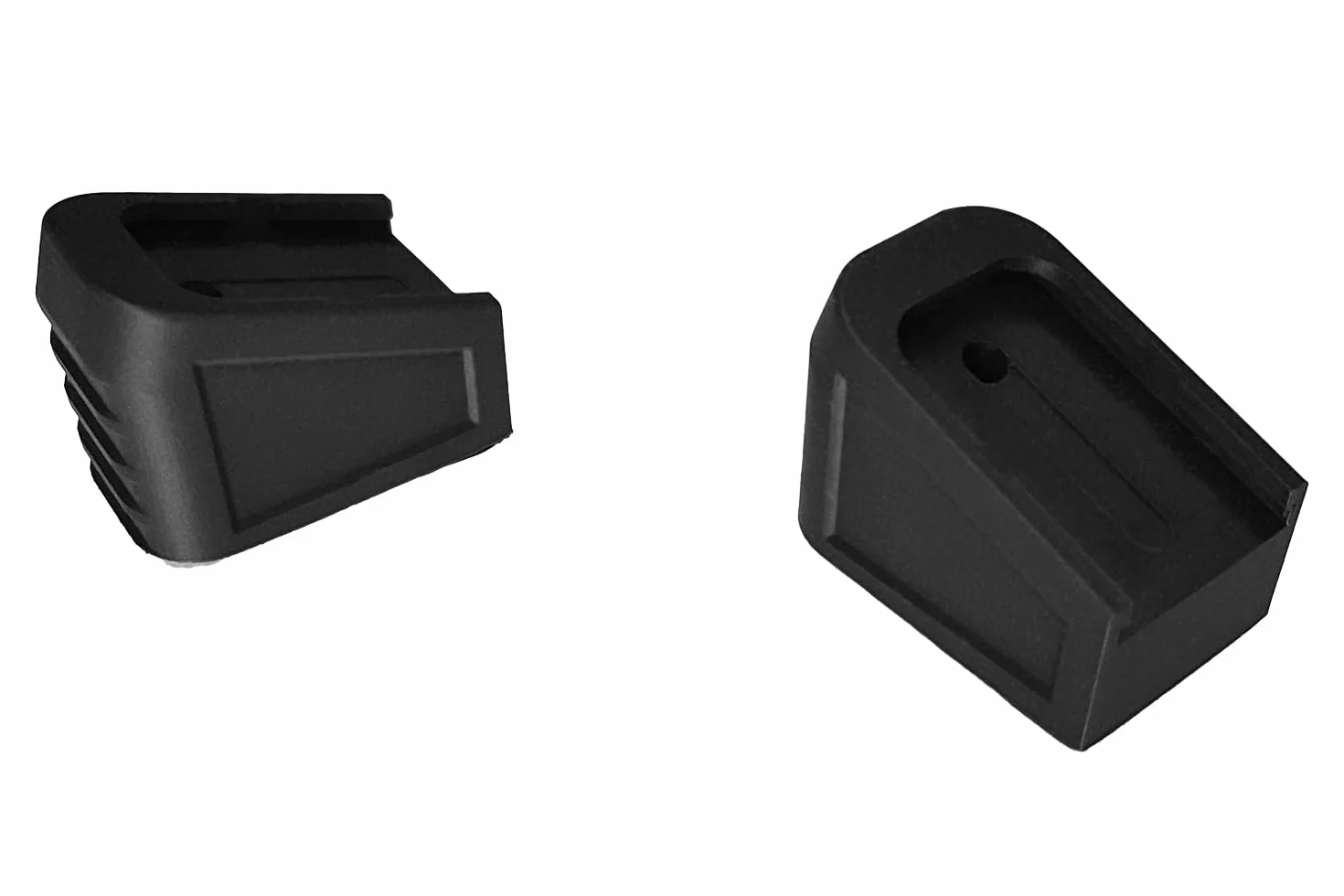 VlaMiTex Przedłużona podstawa magazynka dla Glock, zestaw 2 sztuki – wyprodukowany w Niemczech, plastik, dwustronny, czarny, poprawiona ergonomia
