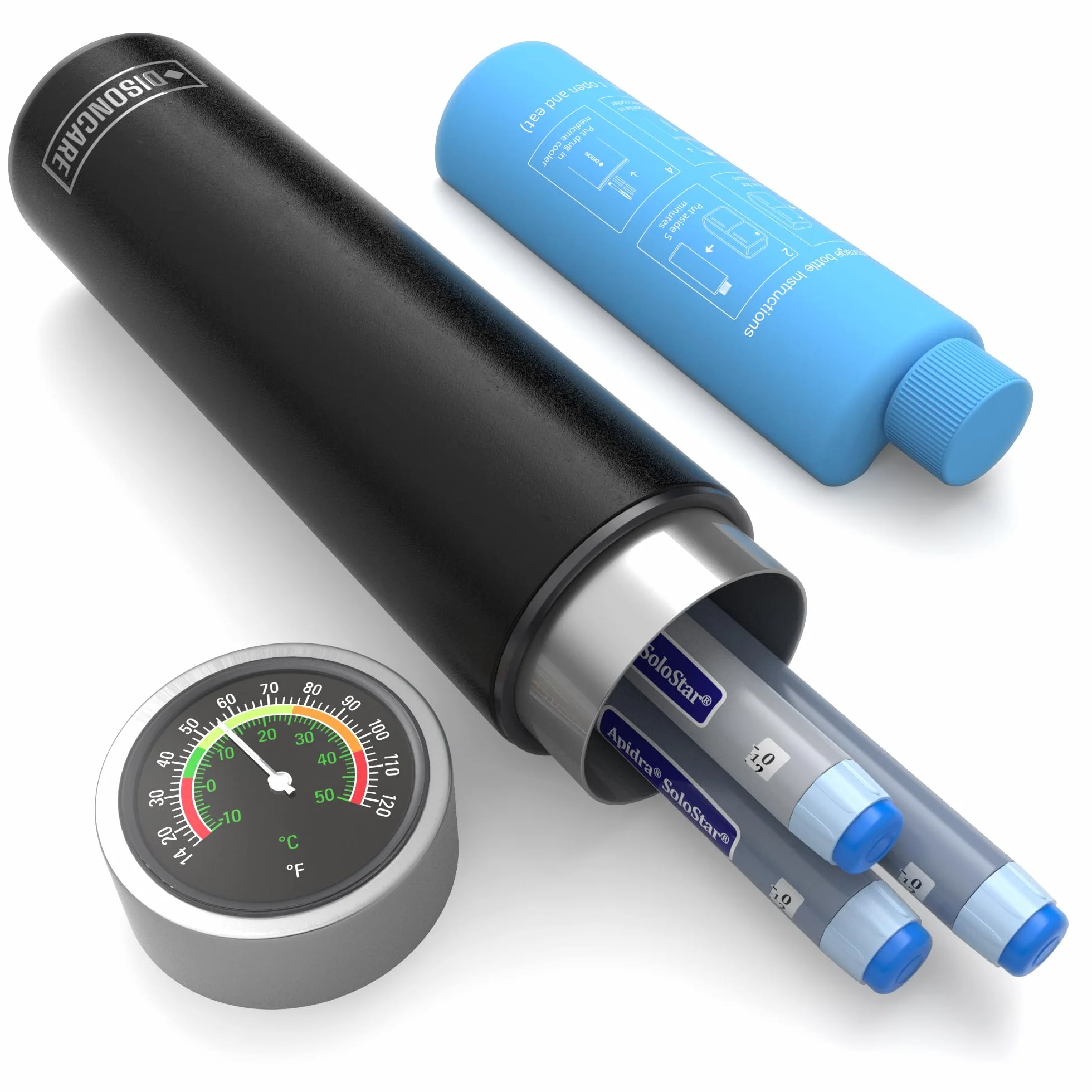 DISONCARE 60H torba chłodząca na leki 2-8°C TSA z 2 akumulatorami chłodzącymi