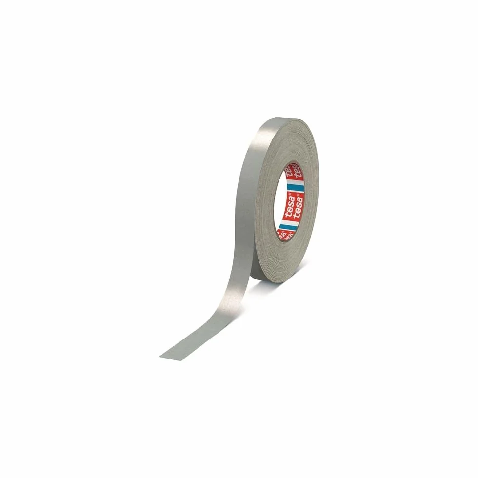Taśma klejąca tkaninowa Tesa 19mmx50m szary 4651-55