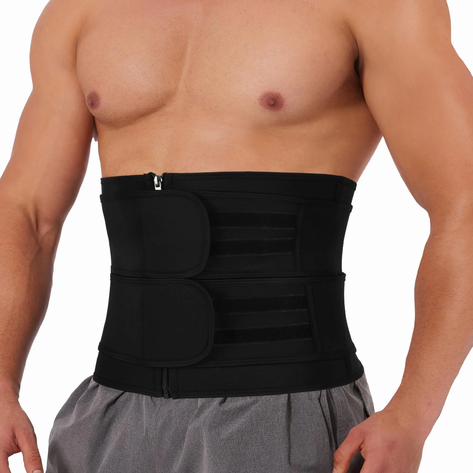 SLIMBELLE Pas wyszczuplający brzuch neoprenowy gorset talii trening fitness trymer
