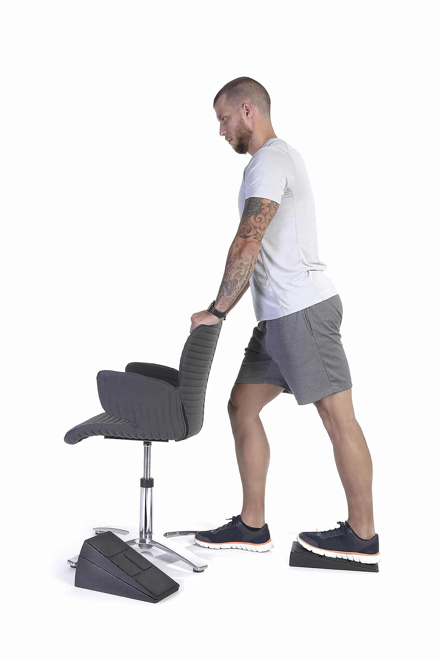 BODYMATE klin do mięśni łydek 3 szt., slant board, równoważąca klin do ćwiczeń mięśni nóg, Stretching łydek, pomoc przy skurczach łydek