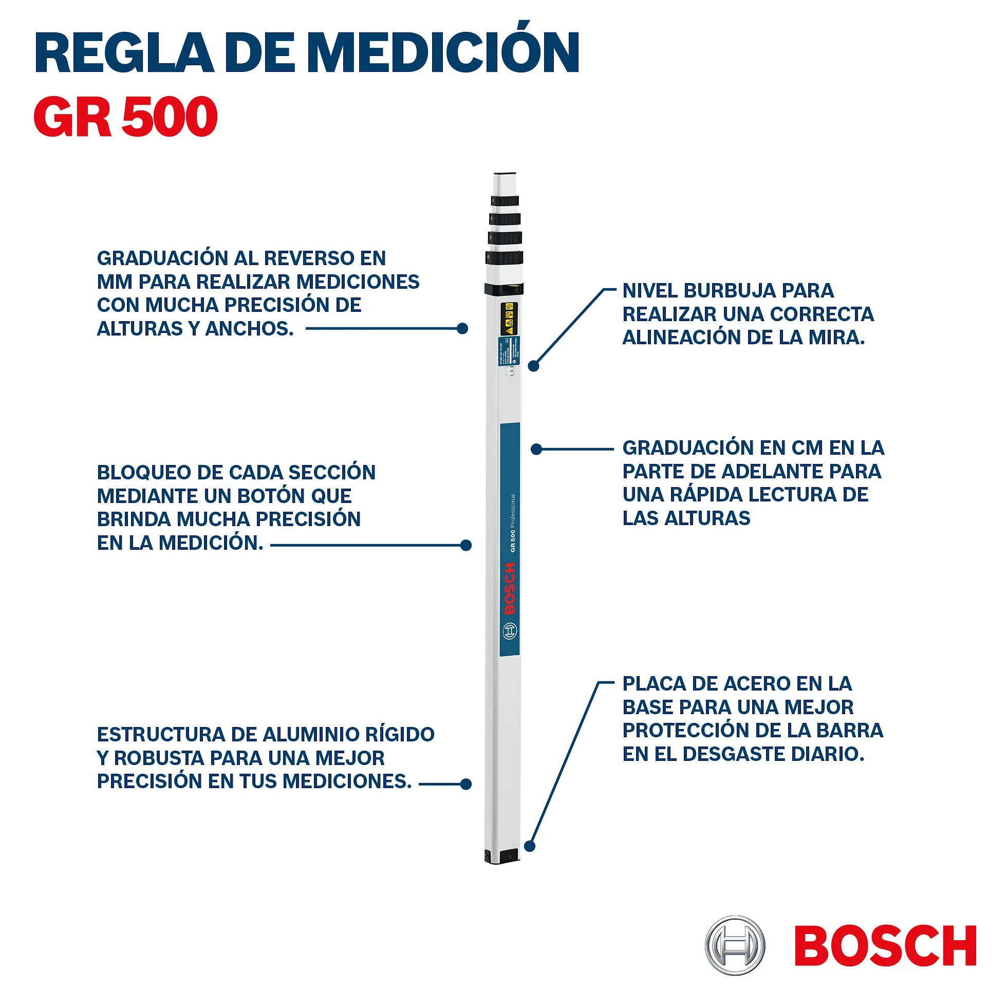 Bosch Professional Łata miernicza GR 500 5 m