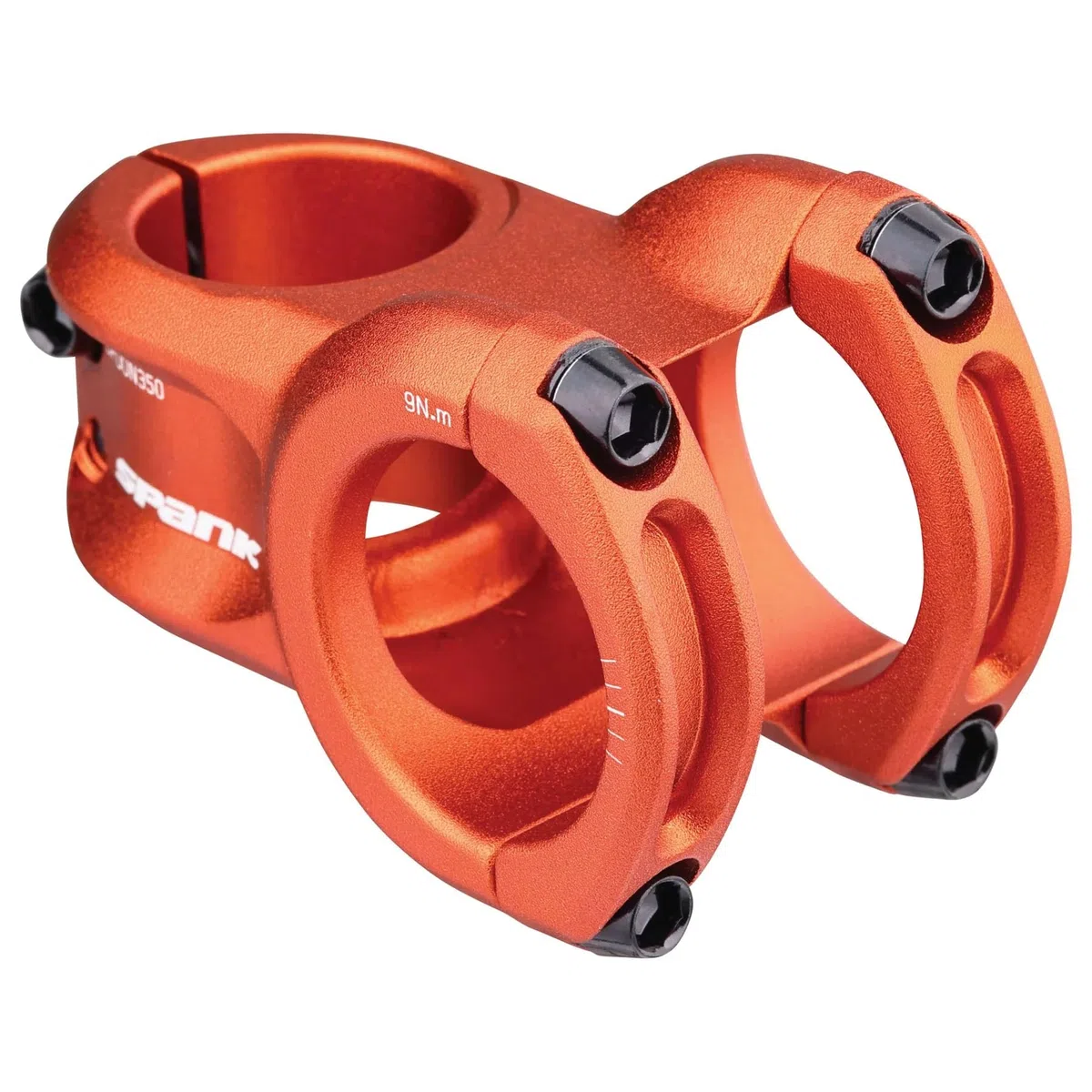 Spank Wspornik kierownicy Spoon 350, 35 mm 45 mm, pomarańczowy rower dla dorosłych unisex