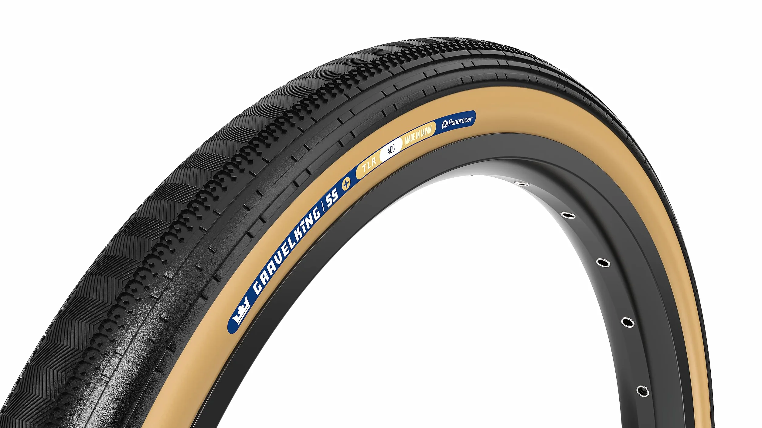 Panaracer Gravelking SS Plus TLR bezdętkowa gotowa opona składana, mieszanka żwirowa ZSG, odporna na przebicie, technologia Beadlock, 120 Tpi TuffTex+, dwuwarstwowa obudowa, żwirowa opona rowerowa