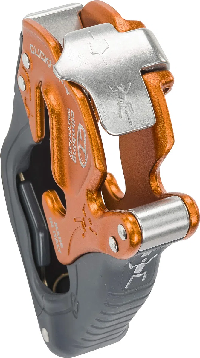 Climbing Technology Uniseks CLICK-UP+ KIT Osprzęt Asekurcyjny i Zjazdowy, Pomarańczowy/Szary