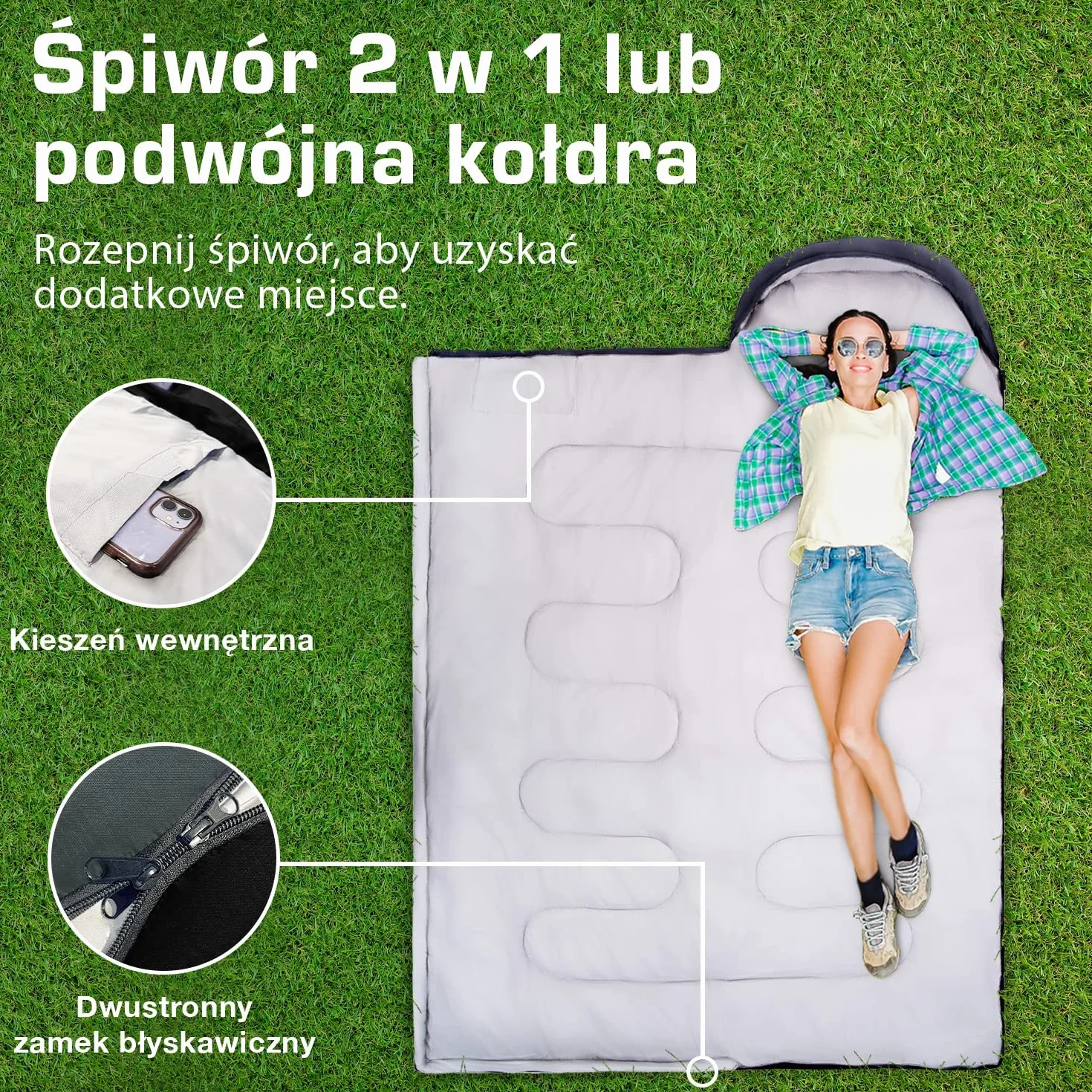 Active Era Śpiwór Mumia -10°C do 10°C Wodoodporny Wiatroodporny Ultralekki