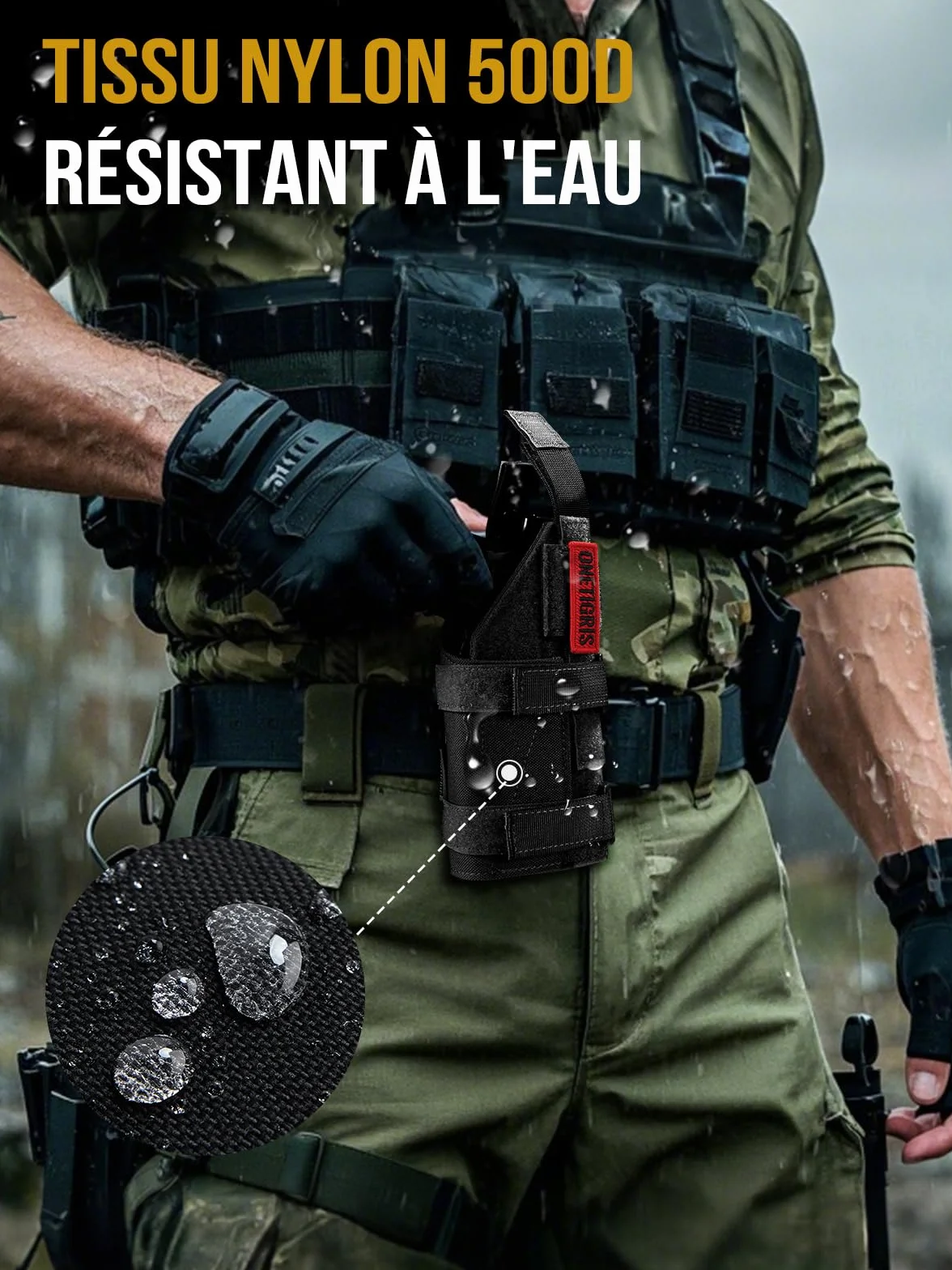 OneTigris 1000D nylonowa kabura na pistolet Molle kabura na pistolet