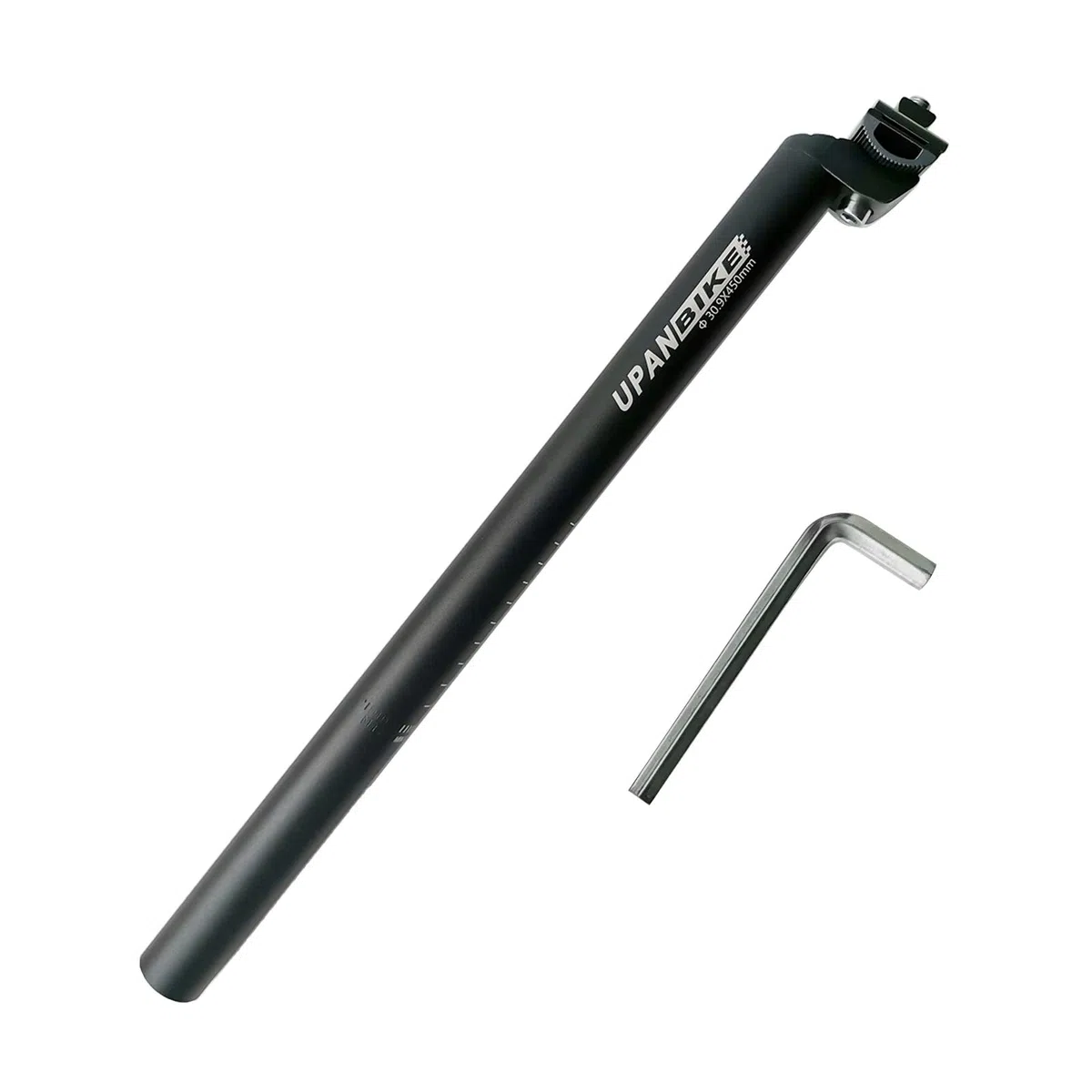 UPANBIKE bardzo długa sztyca siodełka rowerowego ze stopu aluminium, z mikroregulowanym zaciskiem, średnica 25,4; 27,2; 28,6; 30,4; 30,9; 31,6 mm