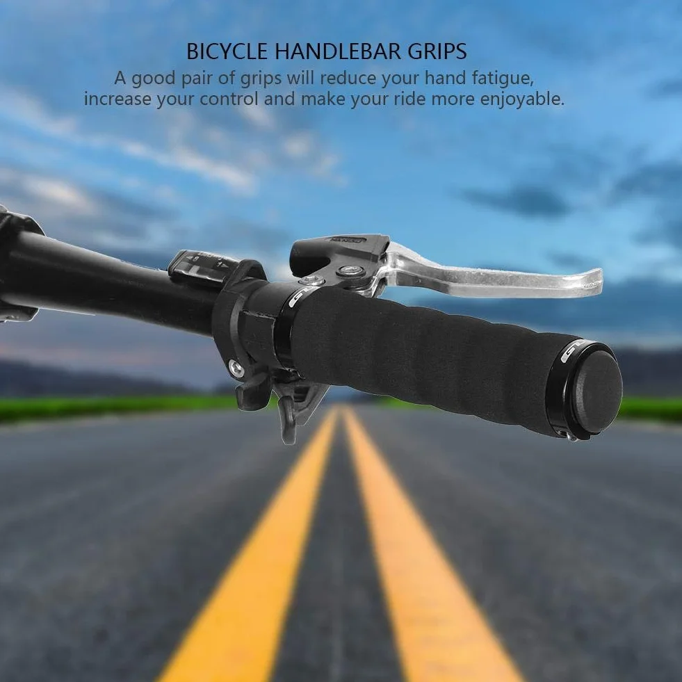 Yosoo Health Gear Zamykane uchwyty do rowerów górskich, blokada kierownicy rowerowej, antypoślizgowe uchwyty kierownicy do roweru górskiego BMX, 1 para