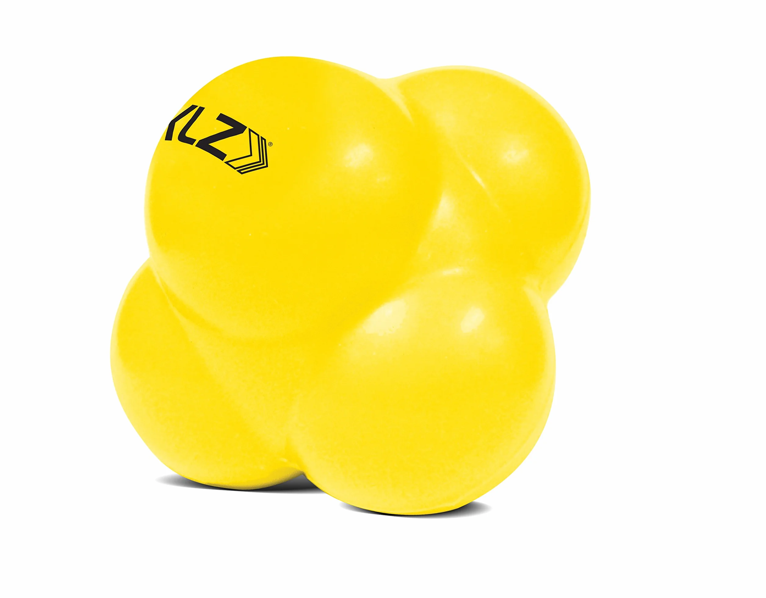 SKLZ Piłka reakcyjna, Mult-Sport trener zwinności, zabawny trening zwinności i refleksu, poprawa reakcji i koordynacja ręka-oko, żółty, 6-stronny