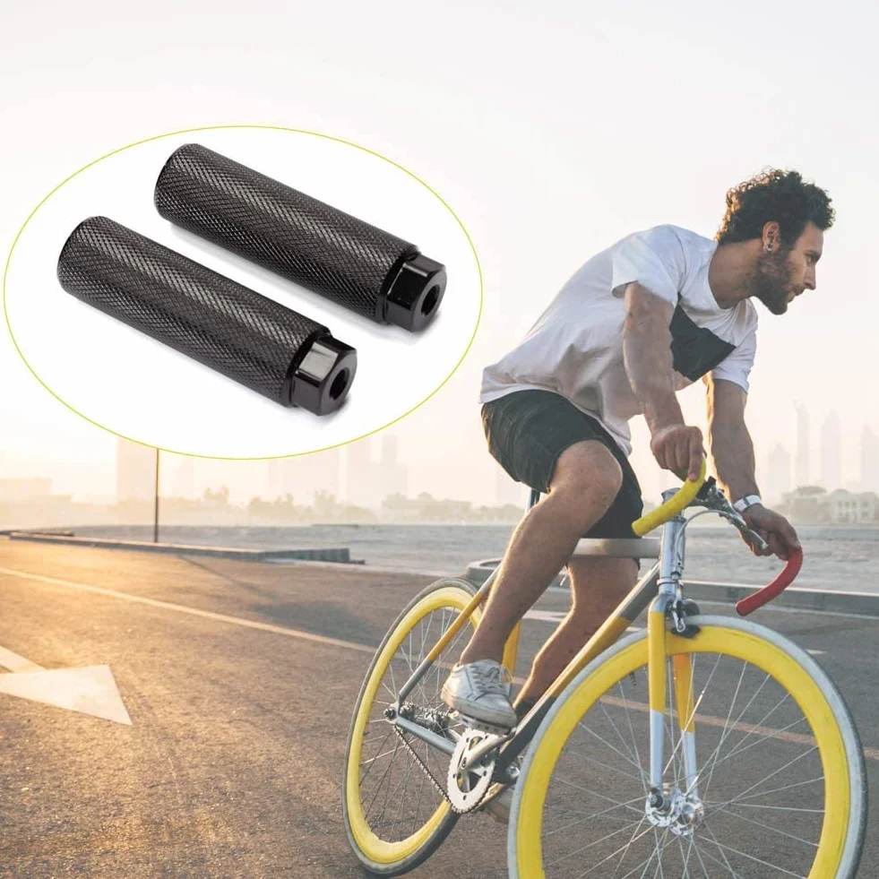 Pedały rowerowe uniwersalne aluminiowe antypoślizgowe BMX 3/8