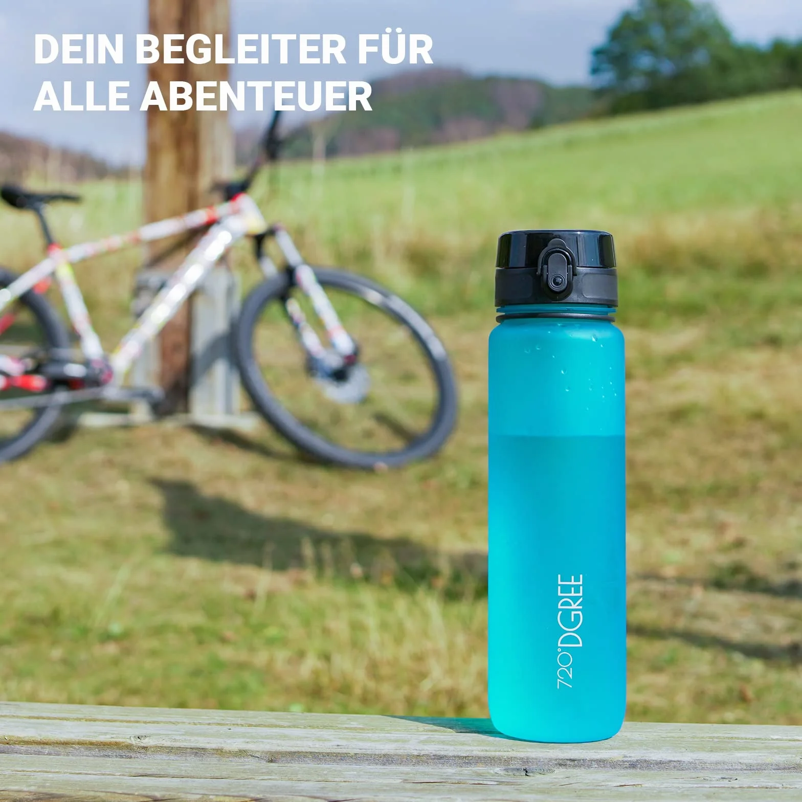 720°DGREE Butelka dla dzieci 500ml uberBottle softTouch +Sitko Szczelna Wolna od BPA Tritan Sport Fitness