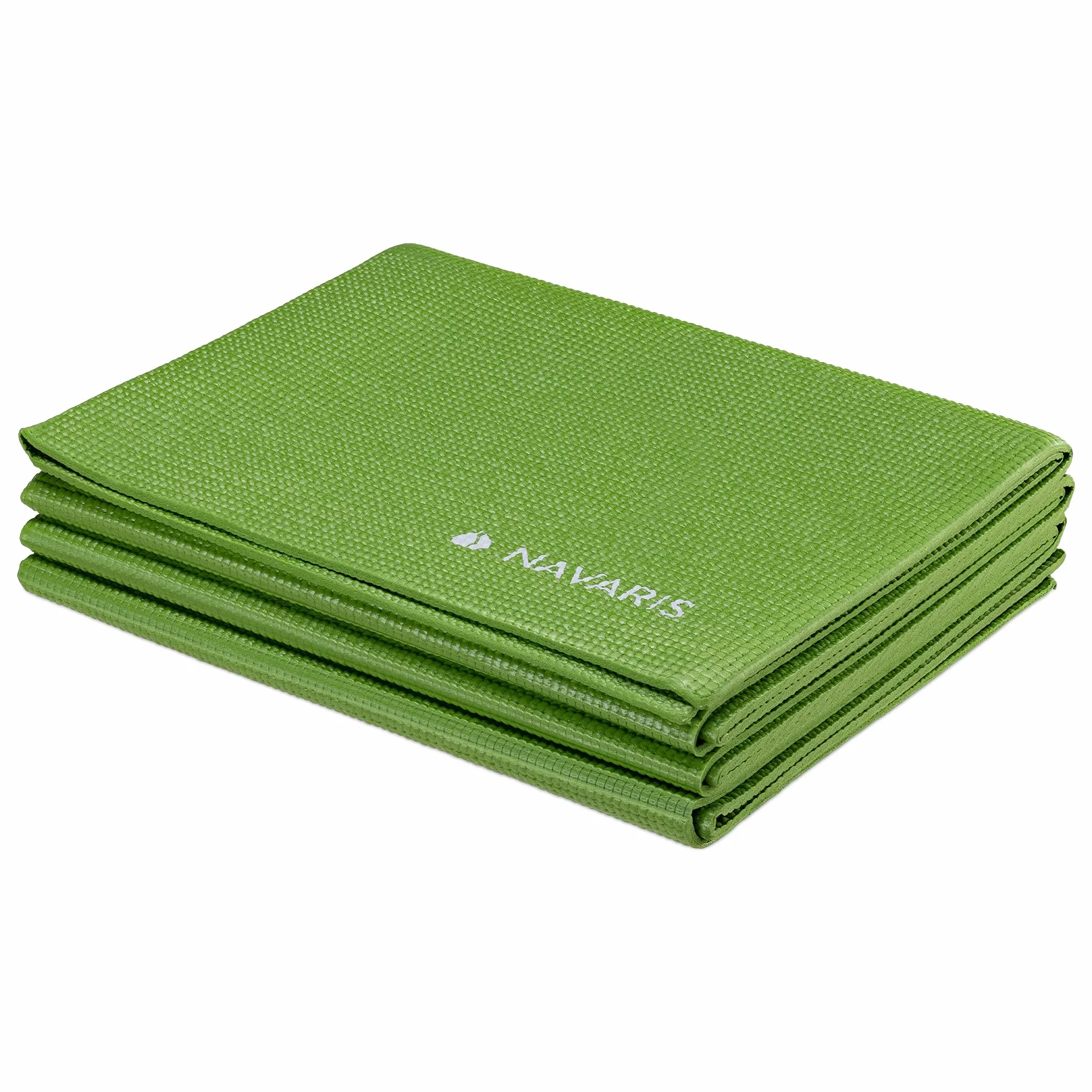 Navaris Składana antypoślizgowa mata do jogi - 4 mm cienki dywanik z miękkiego memory-Foam - gimnastyka lub ćwiczenia pilates w podróży, do parku na siłowni