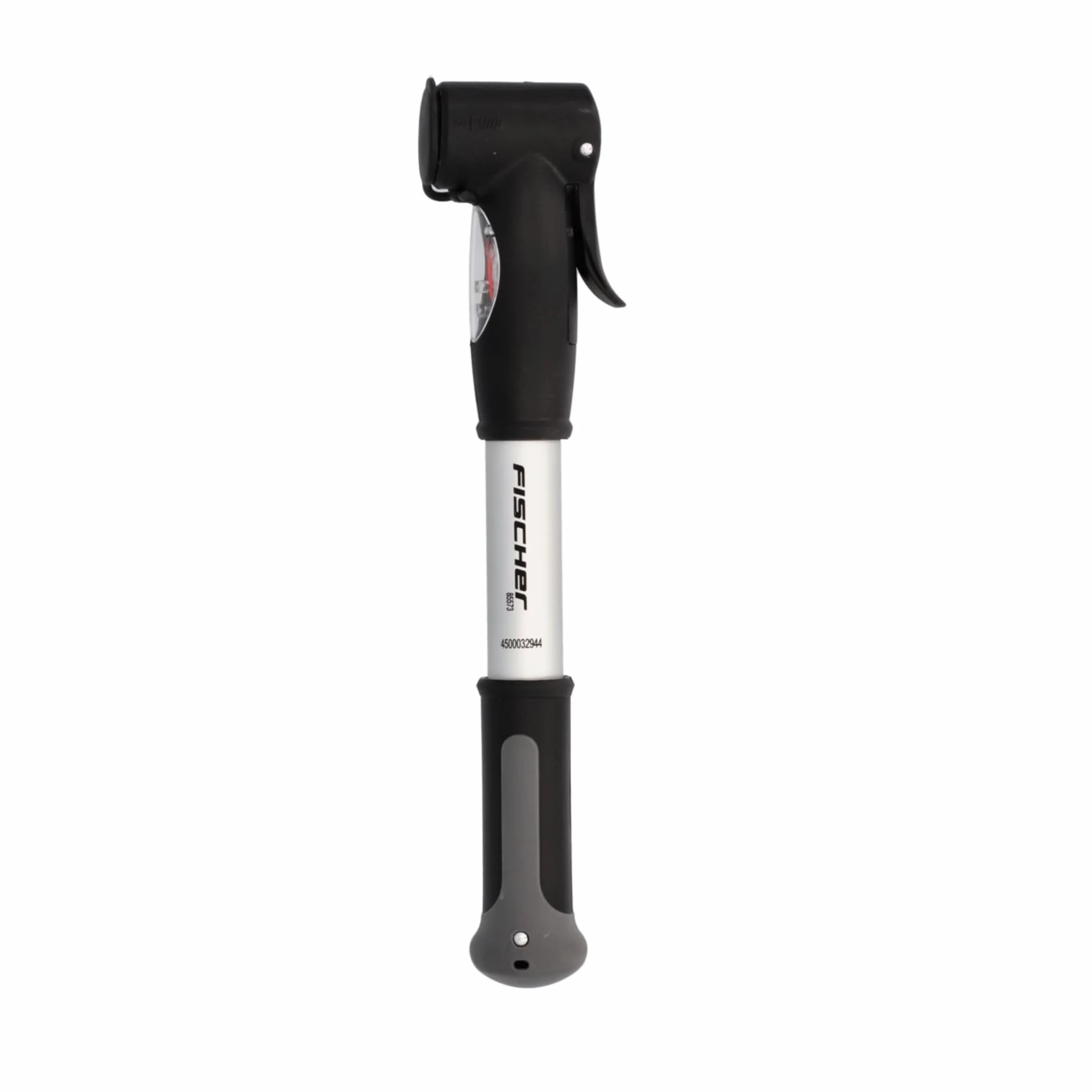 Fischer 85573 Pompka Rowerowa, Czarny/Srebrny, 28,9 x 7,9 x 3,2 cm