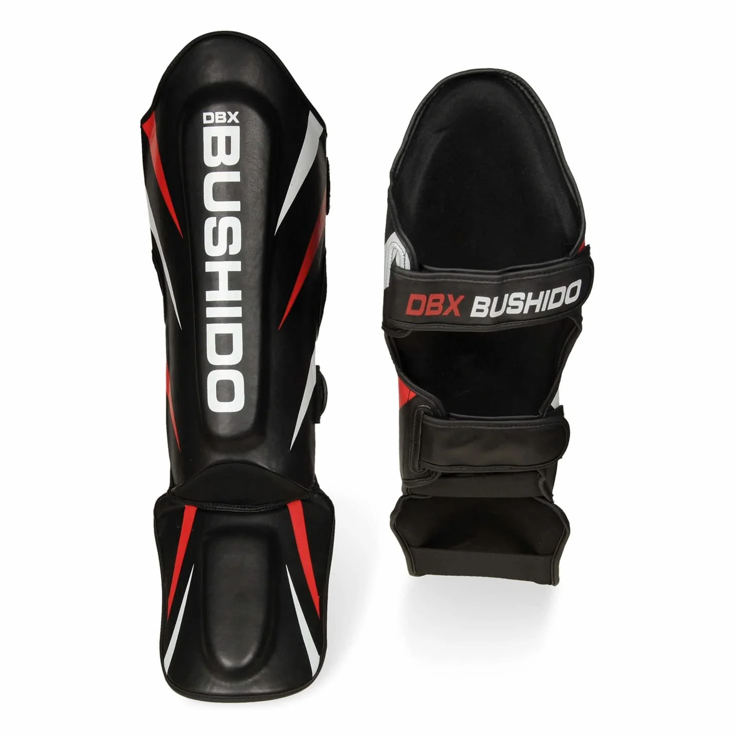 DBX BUSHIDO Ochraniacze Piszczeli SP-10v2 Rozmiar XL - Dla Mężczyzn, Efektywny Trening Kickboxera, Do Sportów Walki, Czarny