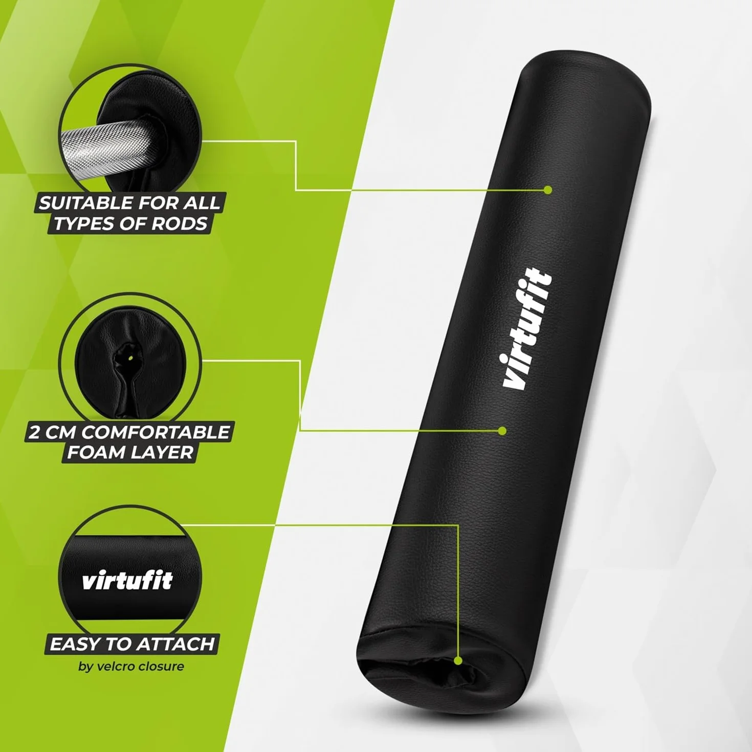 VirtuFit Bar Pad Pro – luksusowa ochrona szyi do sztangi