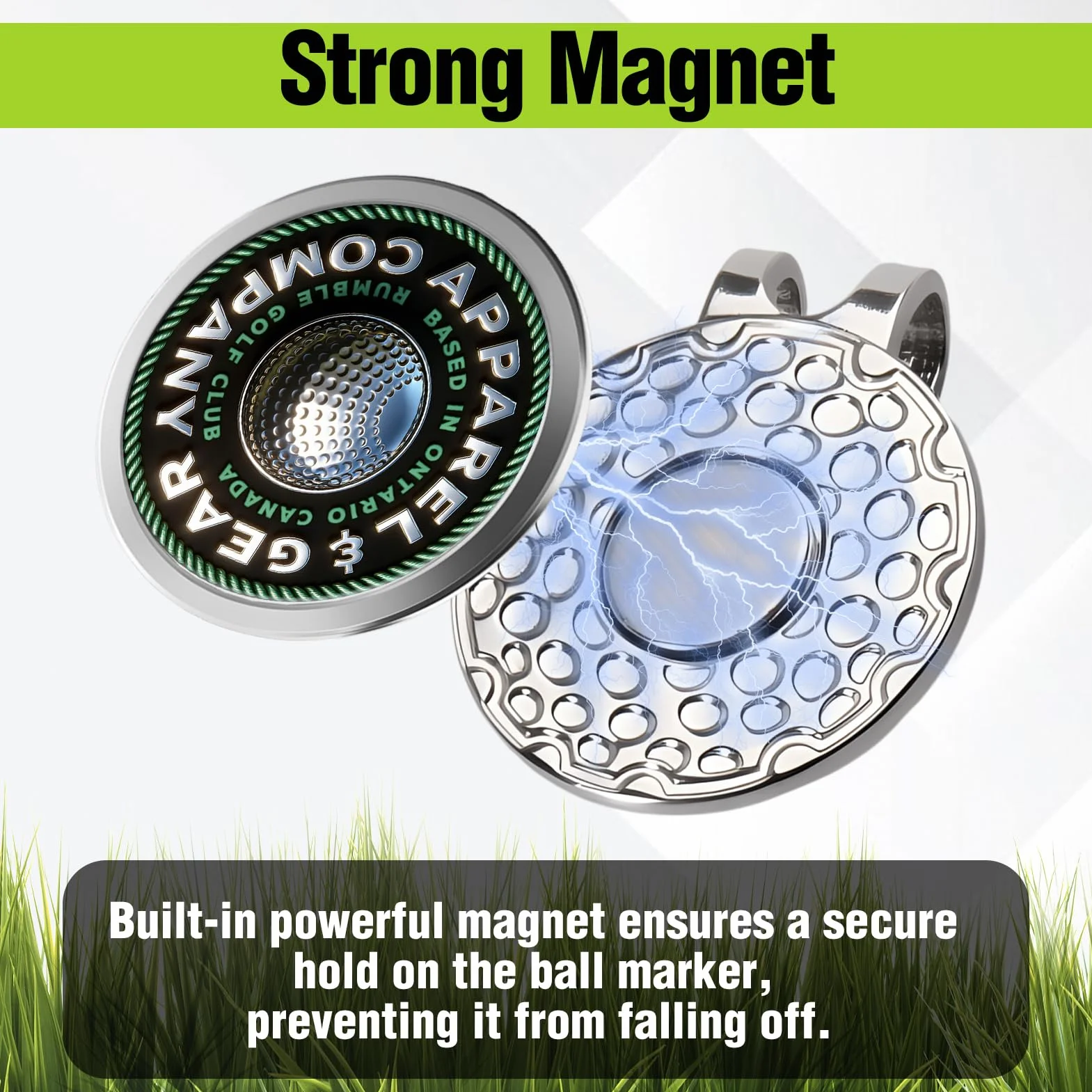 LEONTOOL 6 sztuk klipsów magnetycznych do czapki golfowej marker do piłek