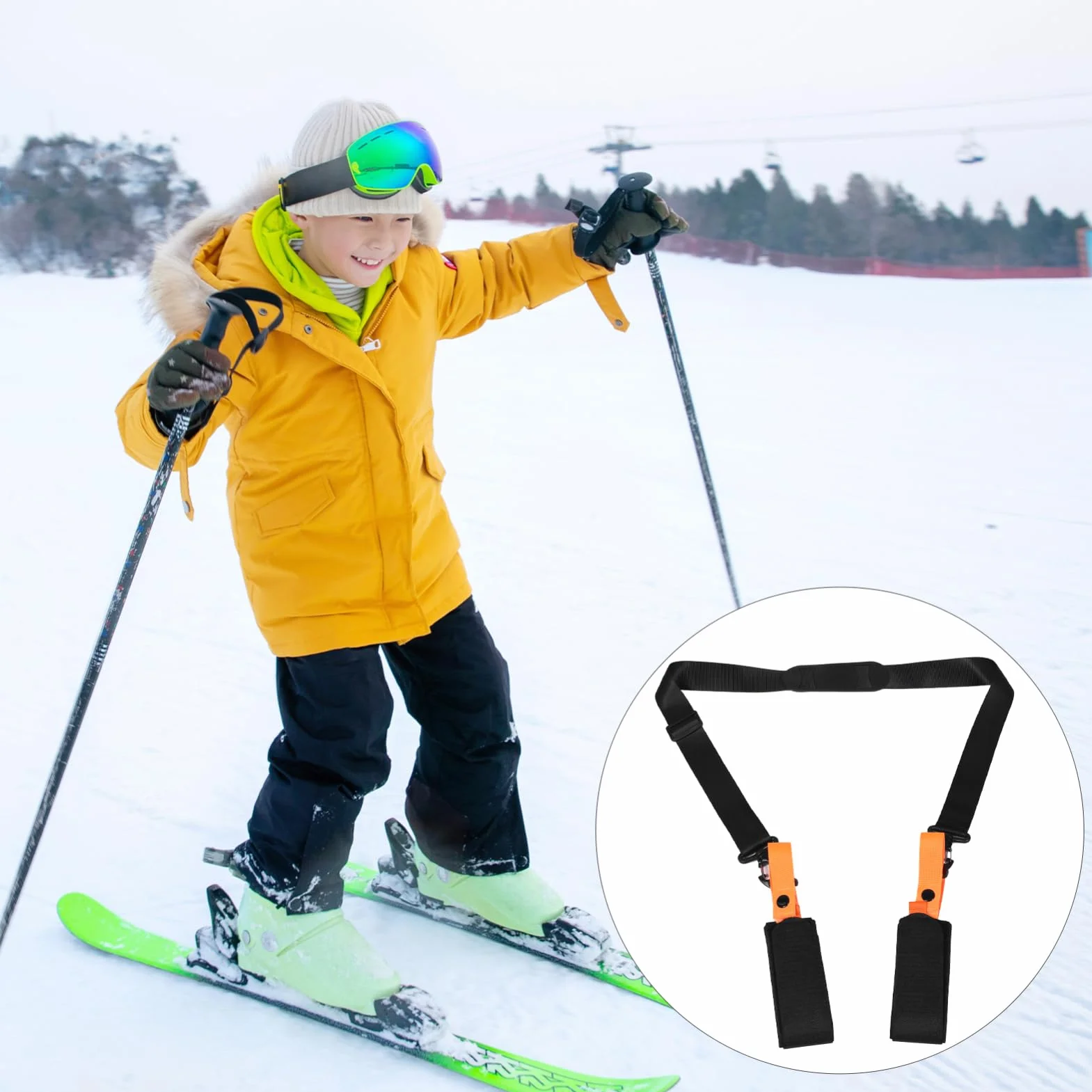 Regulowany Pasek Na Ramię Do Nart I Snowboardu Uchwyt Do Przechowywania Noszenia