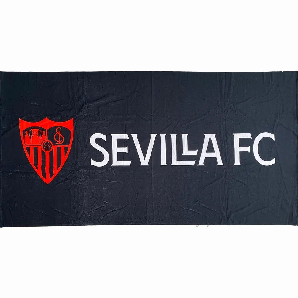 Sevilla FC | Czarny Ręcznik Tarcza