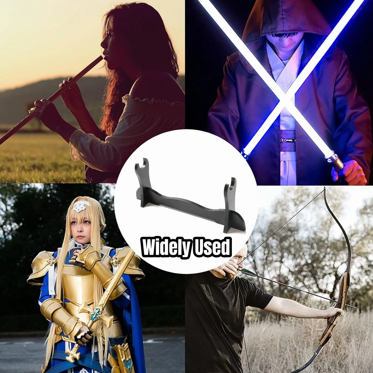Tokaneit Katana, stojak na miecze samurajskie, stojak na miecze Katana, stojak na miecze samurajskie, stojak na miecze samurajskie, na noże, sztylety w domu lub w biurze