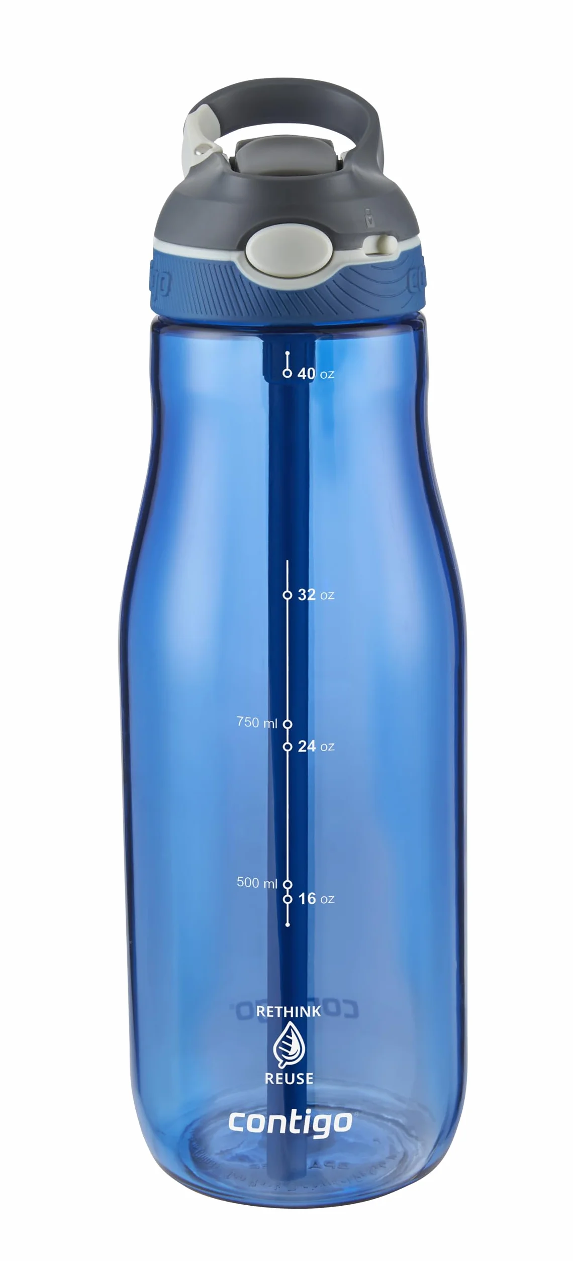 Contigo Cortland Autoseal Butelka na wodę, duża, 1200 ml, bez BPA, butelka sportowa, szczelna butelka na napoje, idealna do szkoły, na siłownię, rower, do biegania, wędrówek