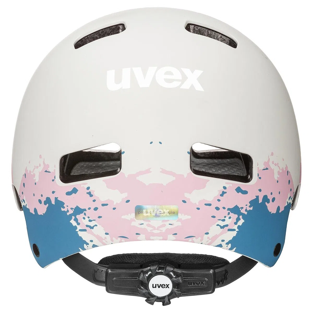 uvex kid 3 cc - wytrzymały kask rowerowy dla dzieci - indywidualna regulacja wielkości - udoskonalona wentylacja - grey - grapefruit matt - 51-55 cm