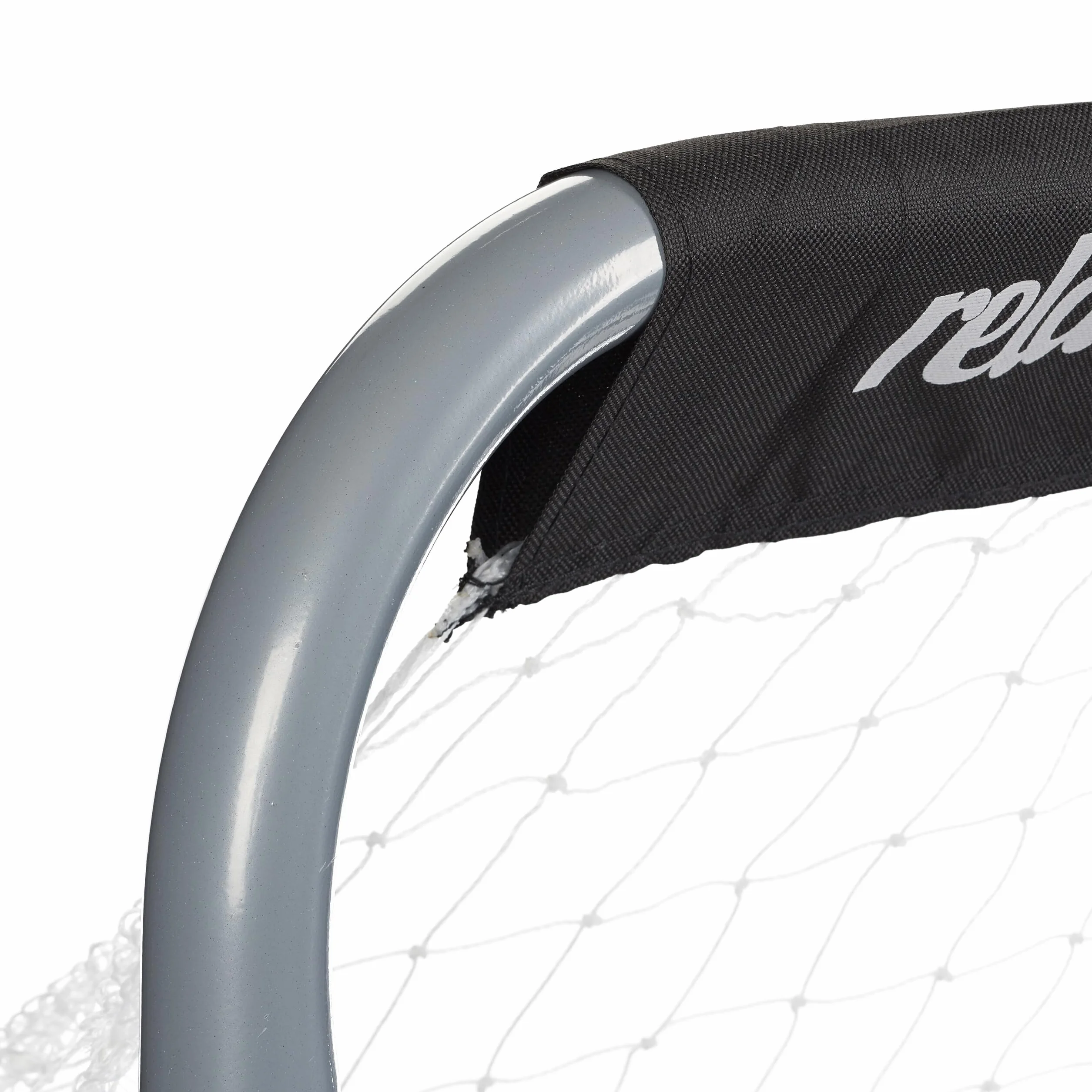 Relaxdays Soccertor Bramka do Piłki Nożnej, Srebrny/Czarny, 110x150x75 cm
