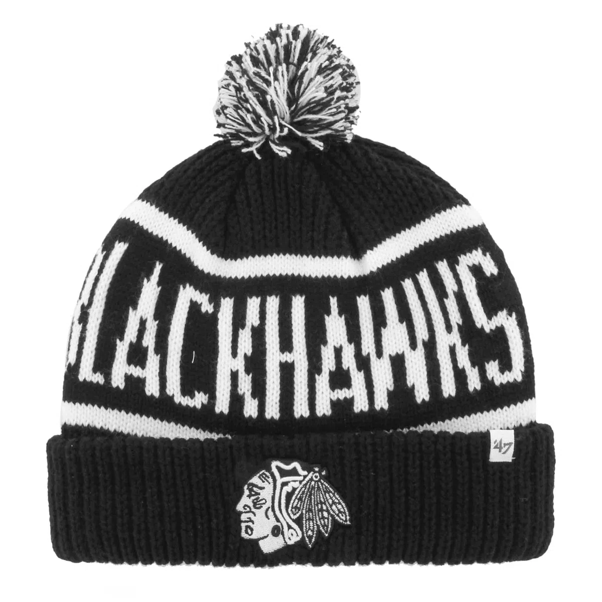 47 Brand Knit Beanie - CALGARY Chicago Blackhawks czarna