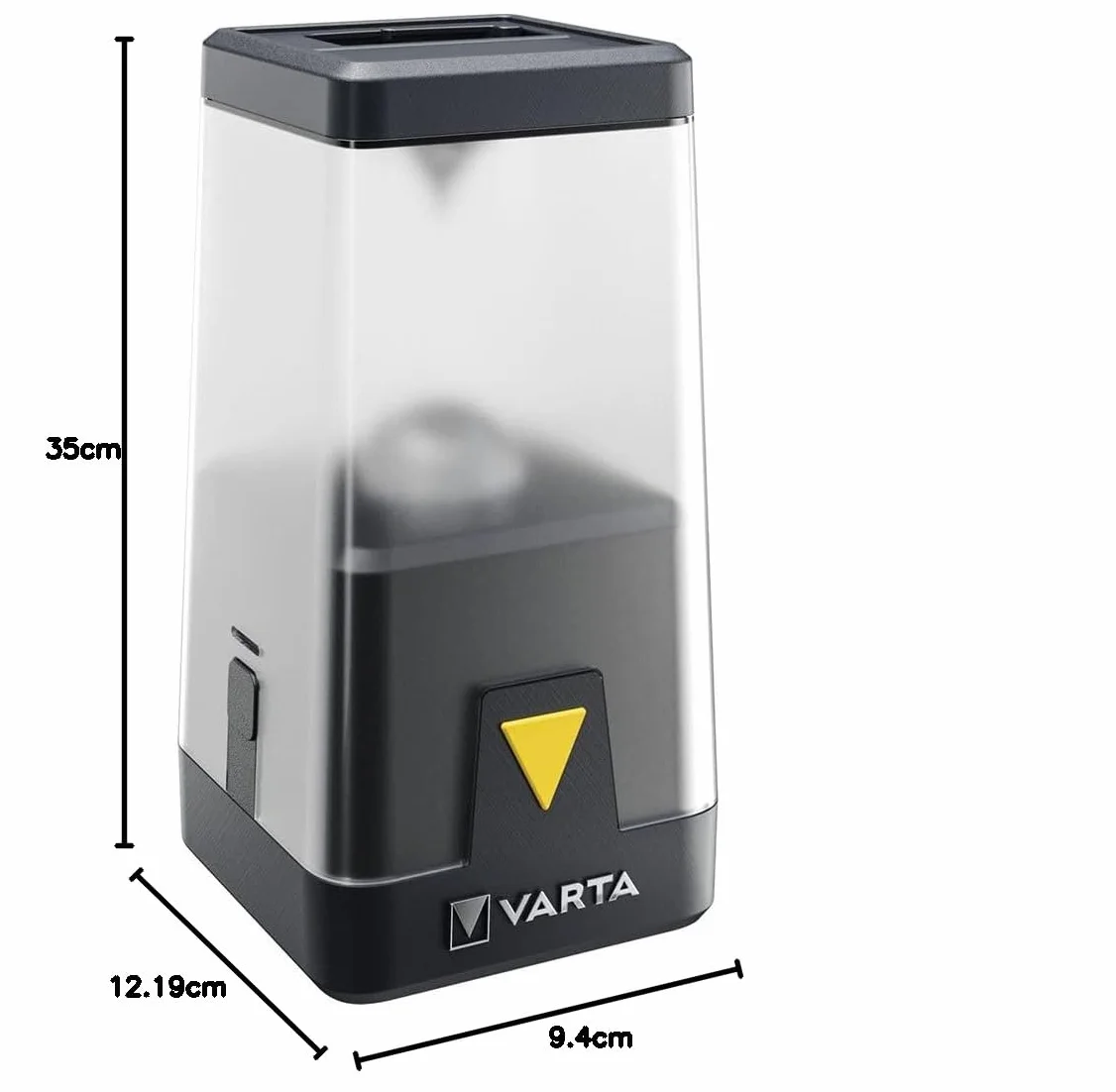 Varta Outdoor Ambiance L30Rh Latarnia, Czarny, 9.4 x 35 x 12.2 cm
