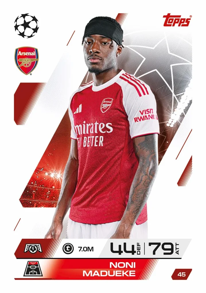 Topps UCC Match Attax 2025/26 Mini Tin Global Goalscorers 28 kart Match Attax Plus