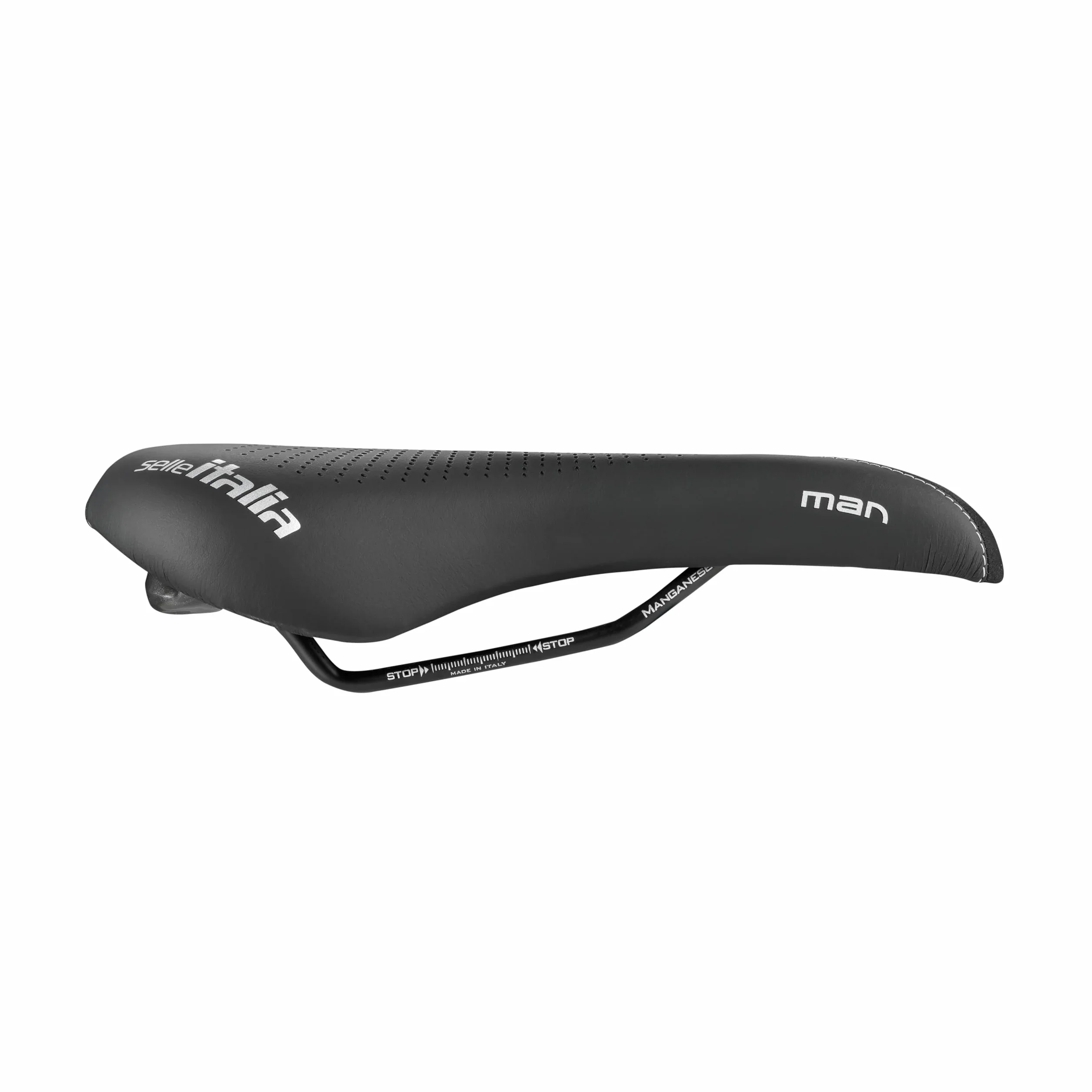 Selle Italia MAN Gel Advan – Męskie Siodełko Rowerowe żelowe, Ergonomiczne i Amortyzowane, Szerokie, Wygodne do Rowerów Miejskich i Trekkingowych, Rama Manganowa – Rozmiar L2, Czarne