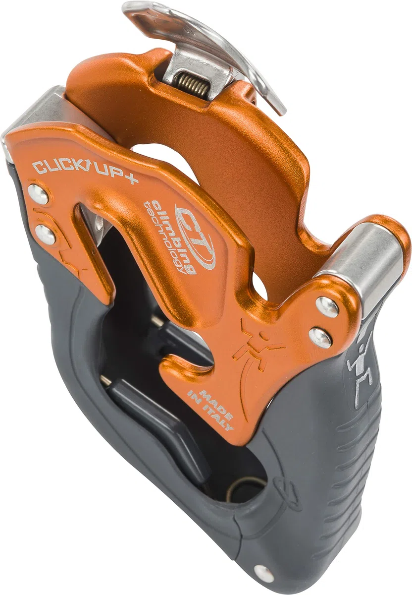 Climbing Technology Uniseks CLICK-UP+ KIT Osprzęt Asekurcyjny i Zjazdowy, Pomarańczowy/Szary