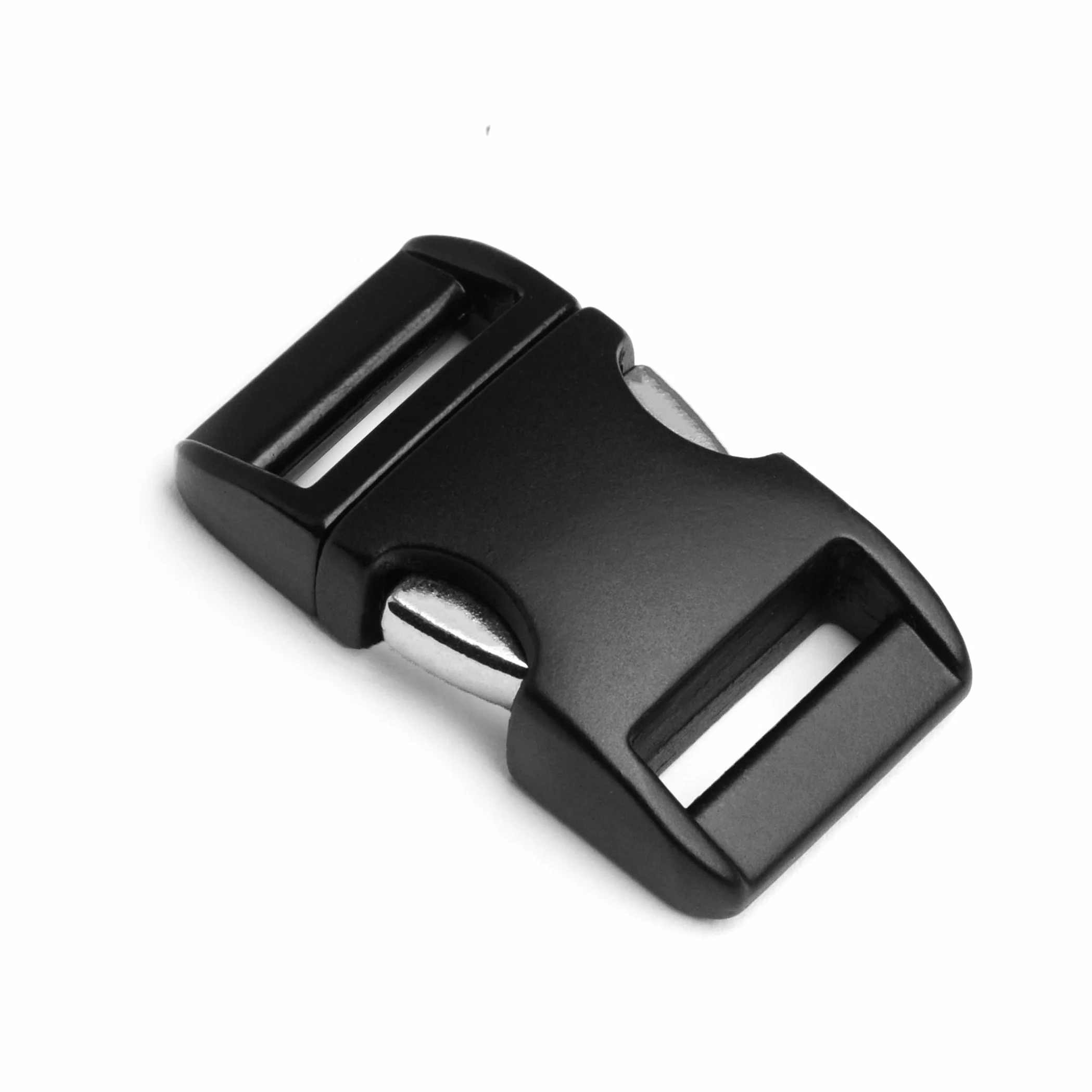 Ganzoo metalowe zapięcie zatrzaskowe Alumaxx 3/4" 20mm, zestaw 2 szt., klips do Paracord i taśmy, do bransoletki, obroży psa, pasków plecaka, czarny mat